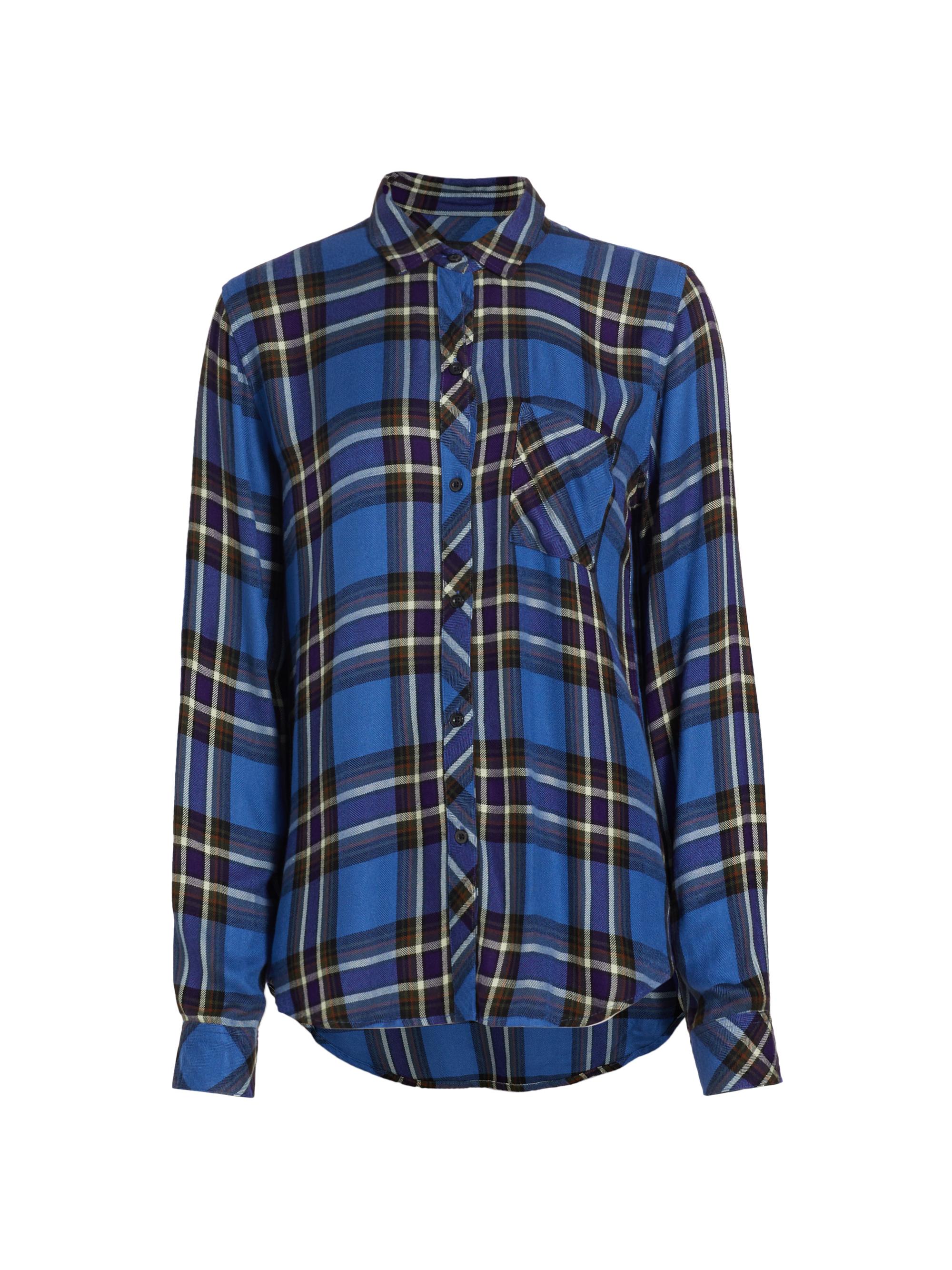 Rails Women's Hunter Plaid Button-Front Shirt - Sapphire Indigo