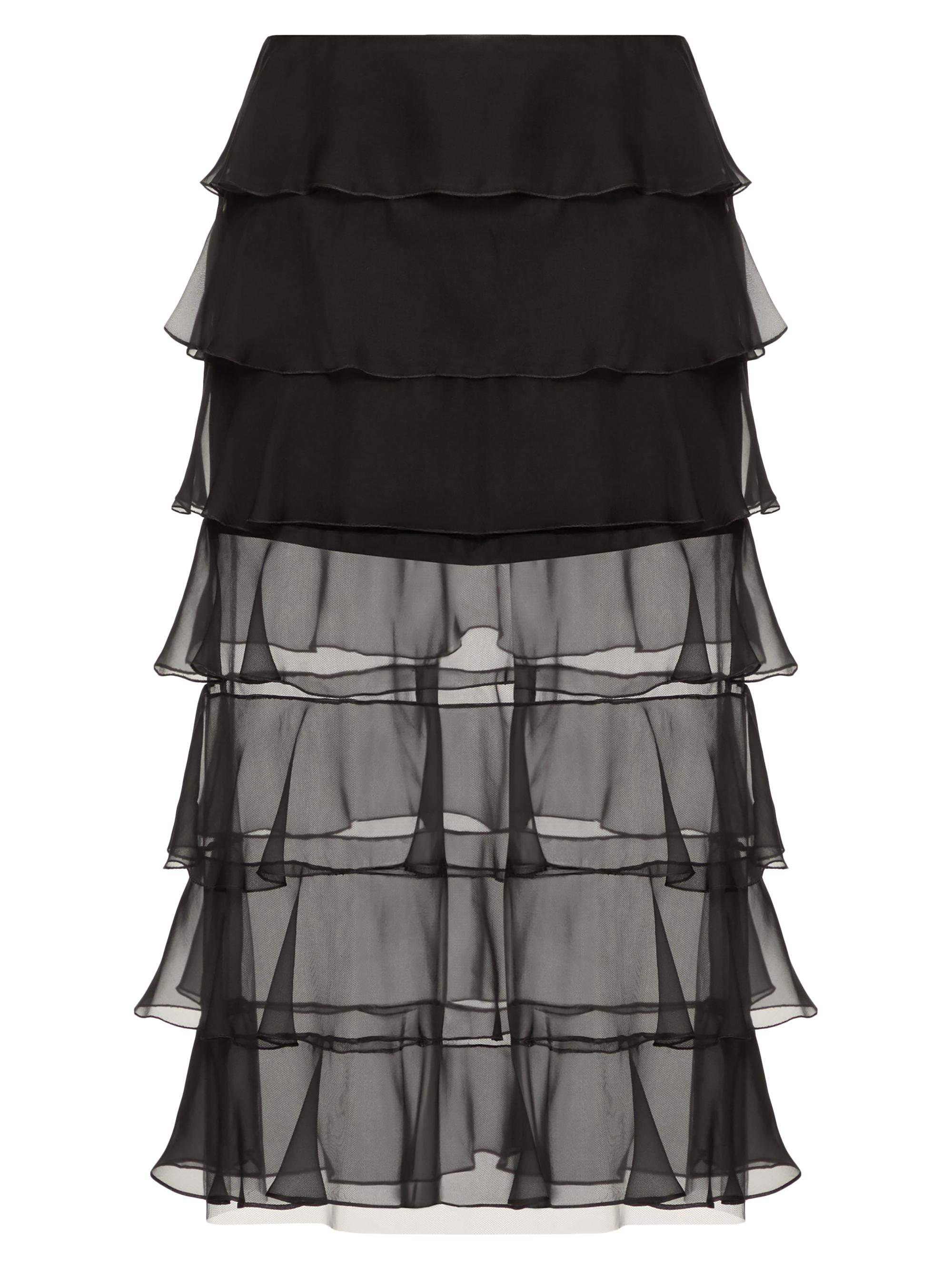 Valentino Garavani Women's Chiffon Skirt - Black