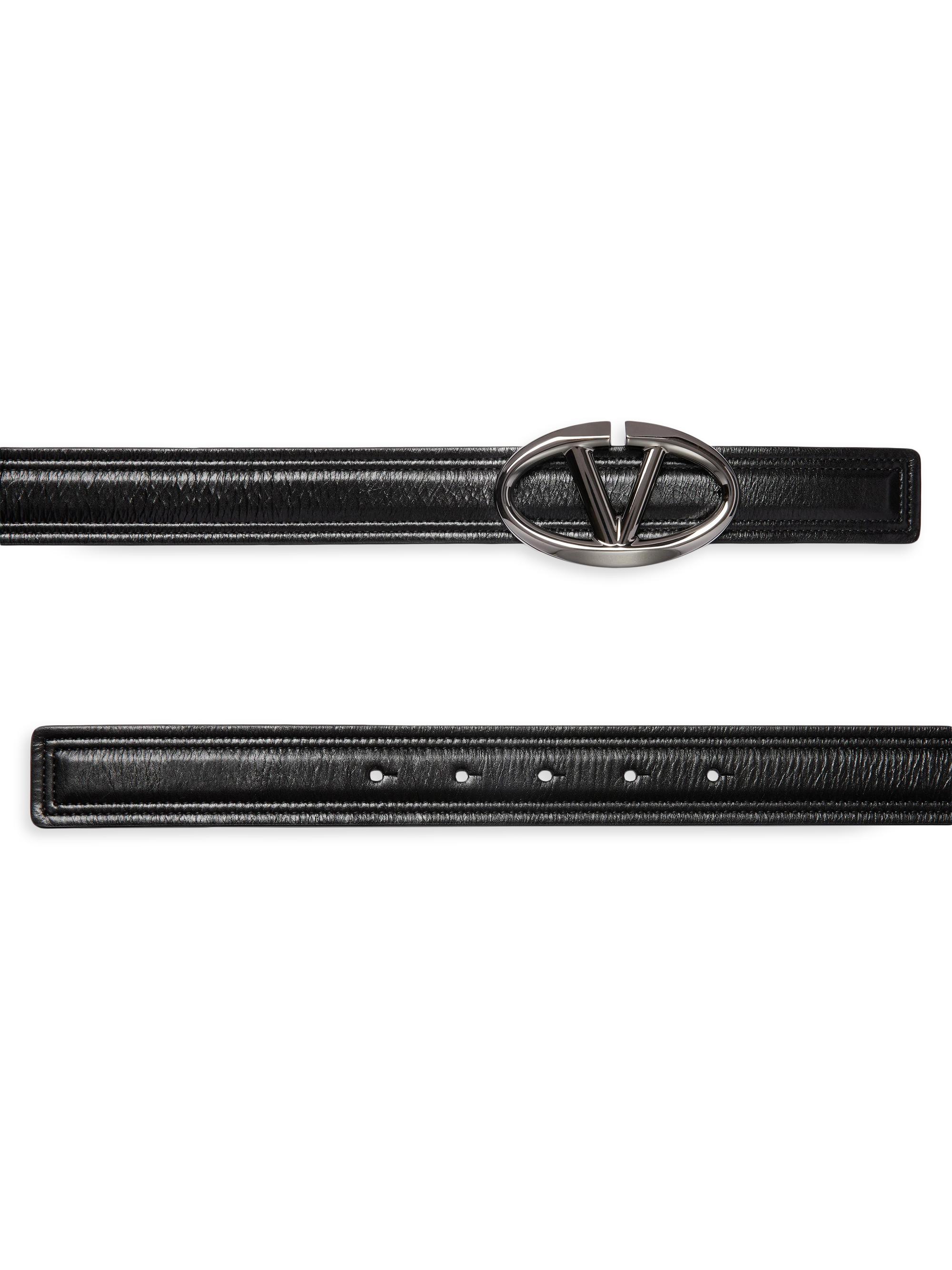 The Bold Edition Belt 30mm Black Brown Calfskin Silver Buckle