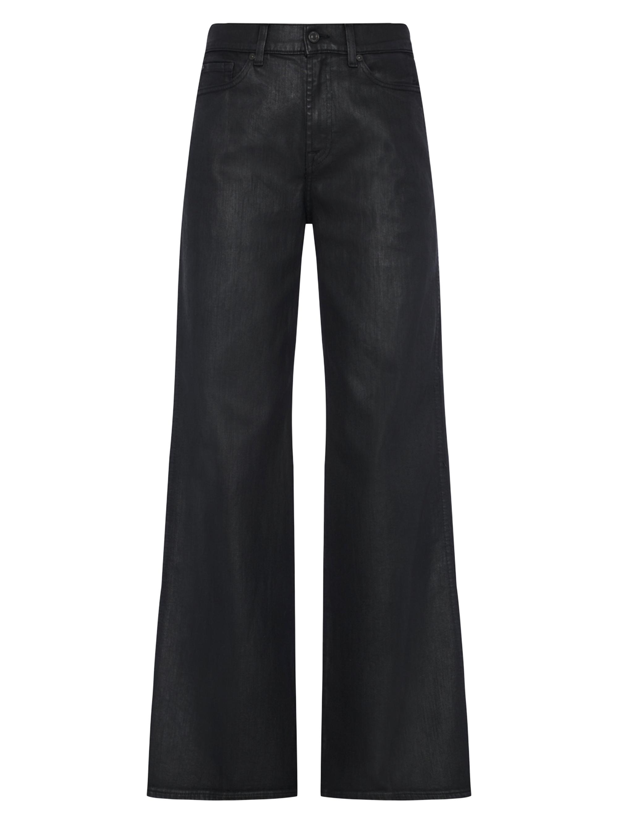 7 For All Mankind Lotta Wide-Leg Coated Jeans | Saks Fifth Avenue