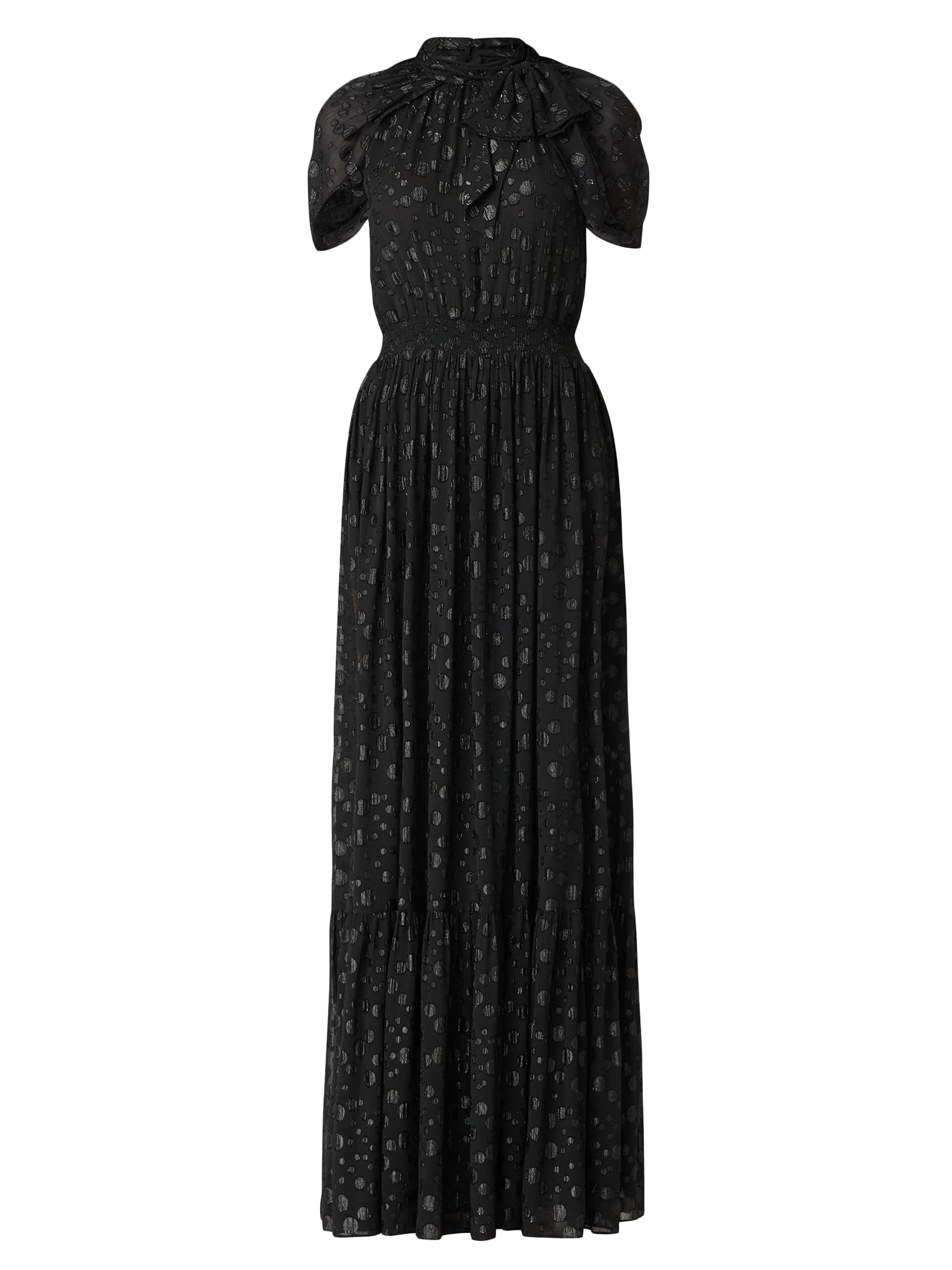 Shoshanna Women's Misha Polka Dot Chiffon Dress - Jet