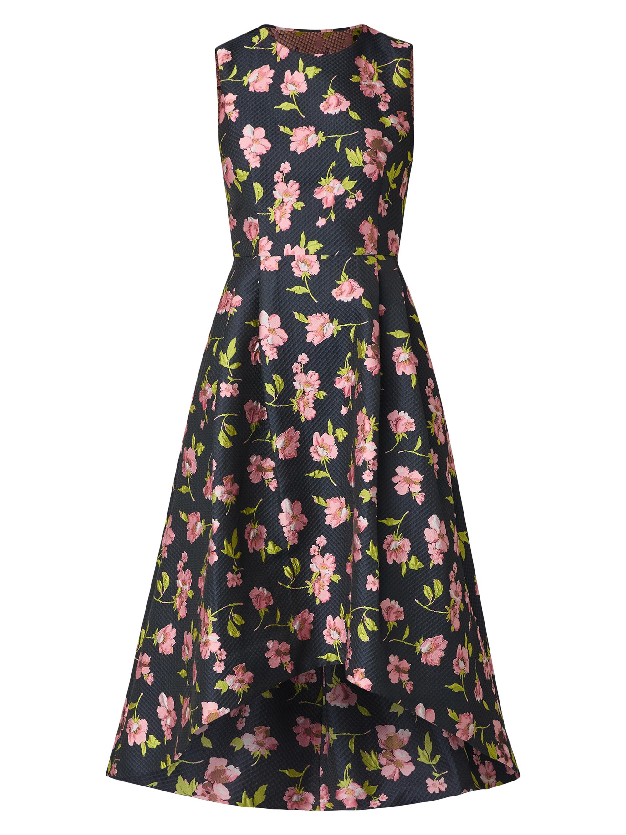 Shoshanna Women's Jeanne Floral Fit & Flare Dress - Navy Blush