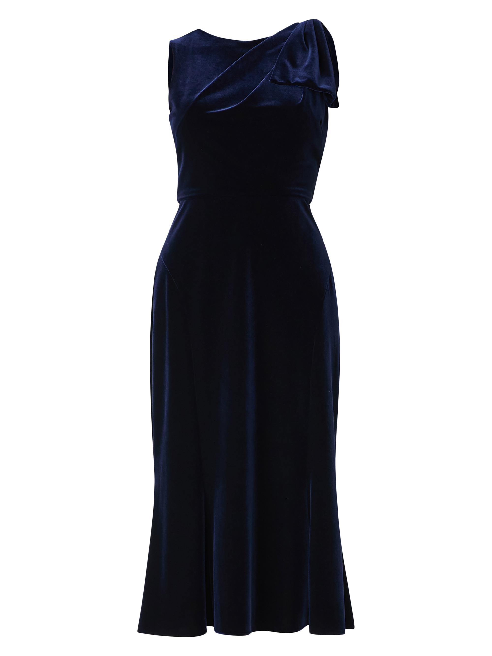 Shoshanna Lidia Velvet Midi-Dress Saks Fifth Avenue