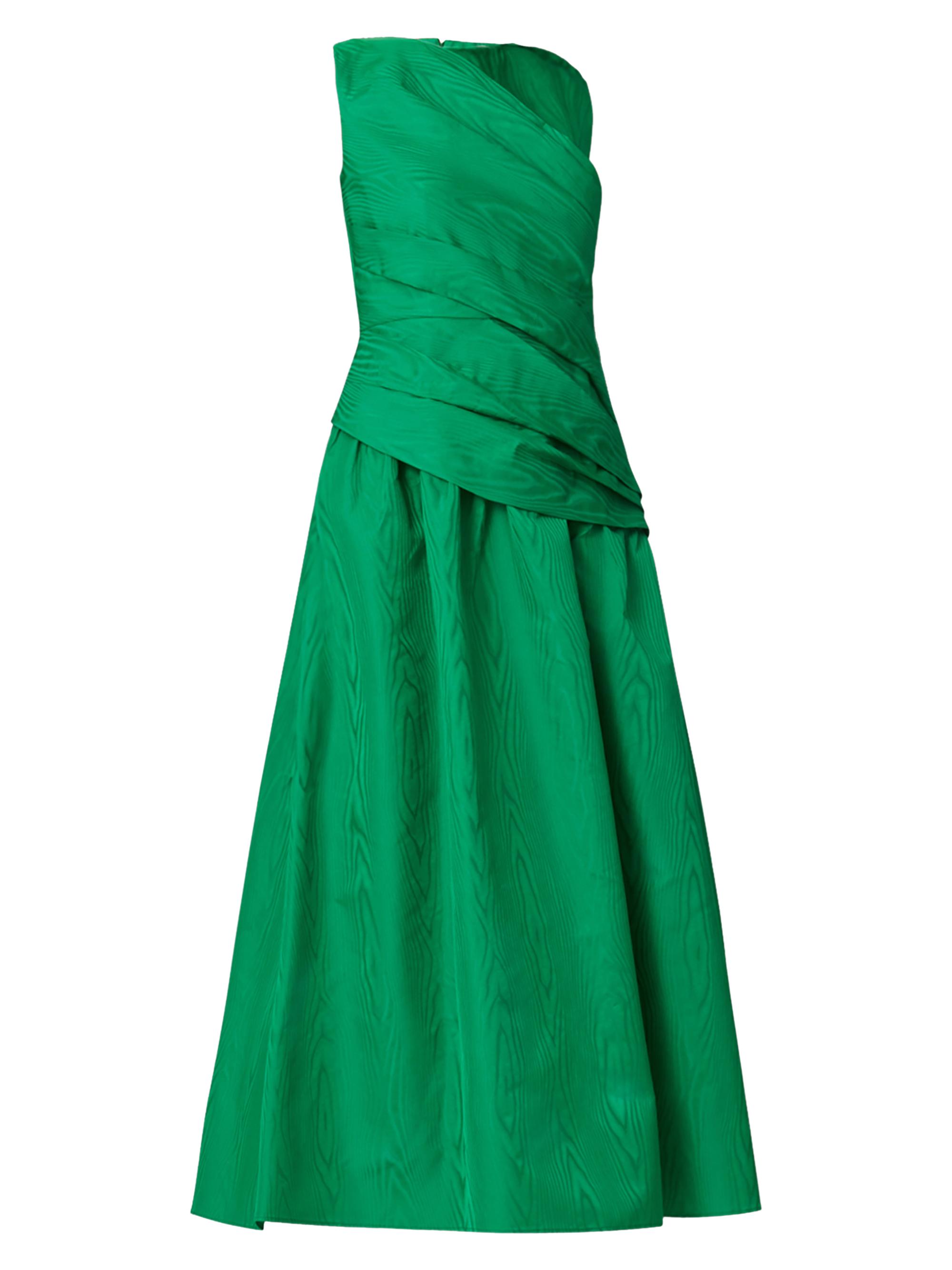 Shoshanna Women's Gabriele Moire Draped Maxi Dress - Vibrant Green