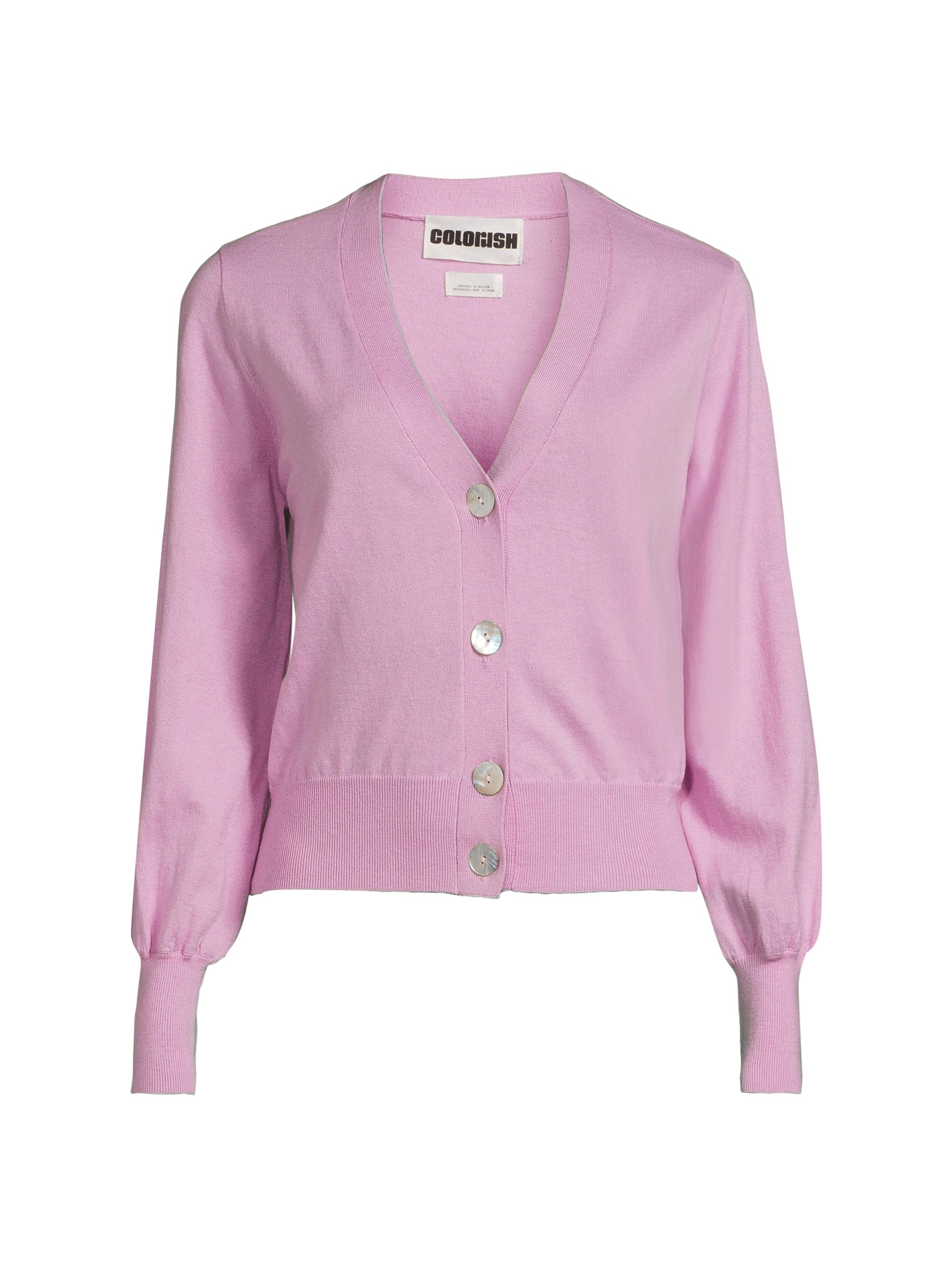COLORUSH Women's Jes Elegant Knit Cardigan - Lollipop