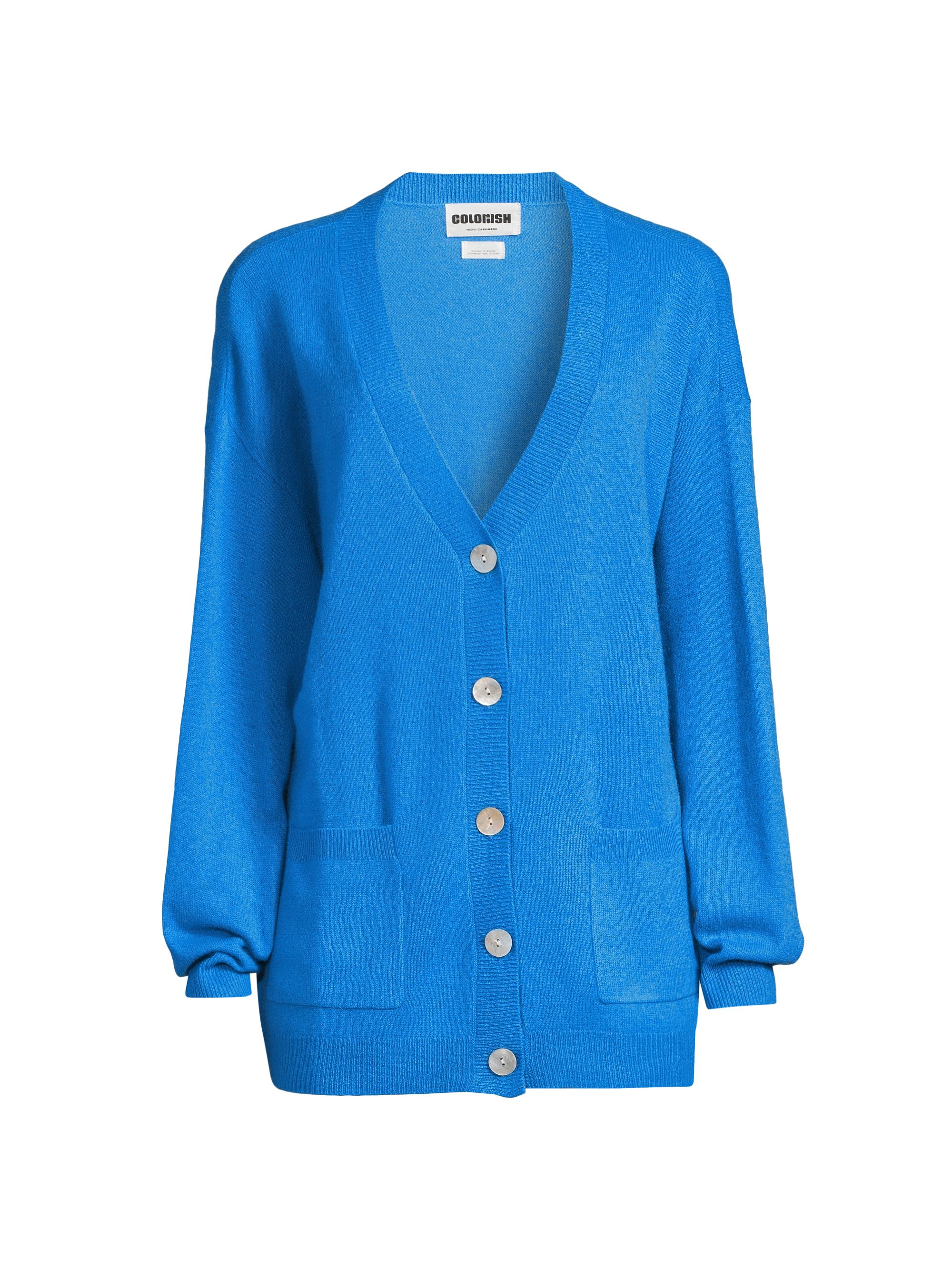 COLORUSH Women's Canggu Oversized Cardigan - Skylight