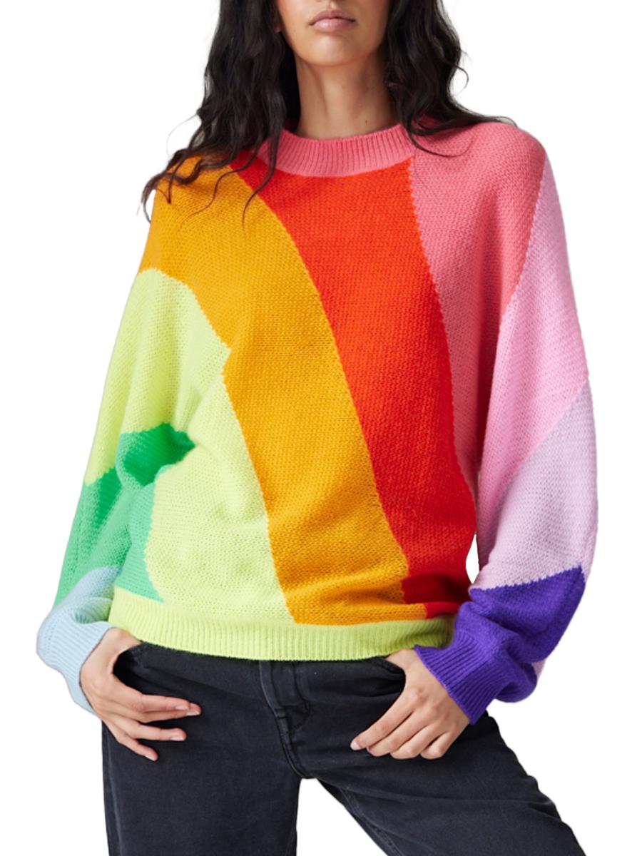 COLORUSH Gauzy Elton Rainbow Sweater | Saks Fifth Avenue