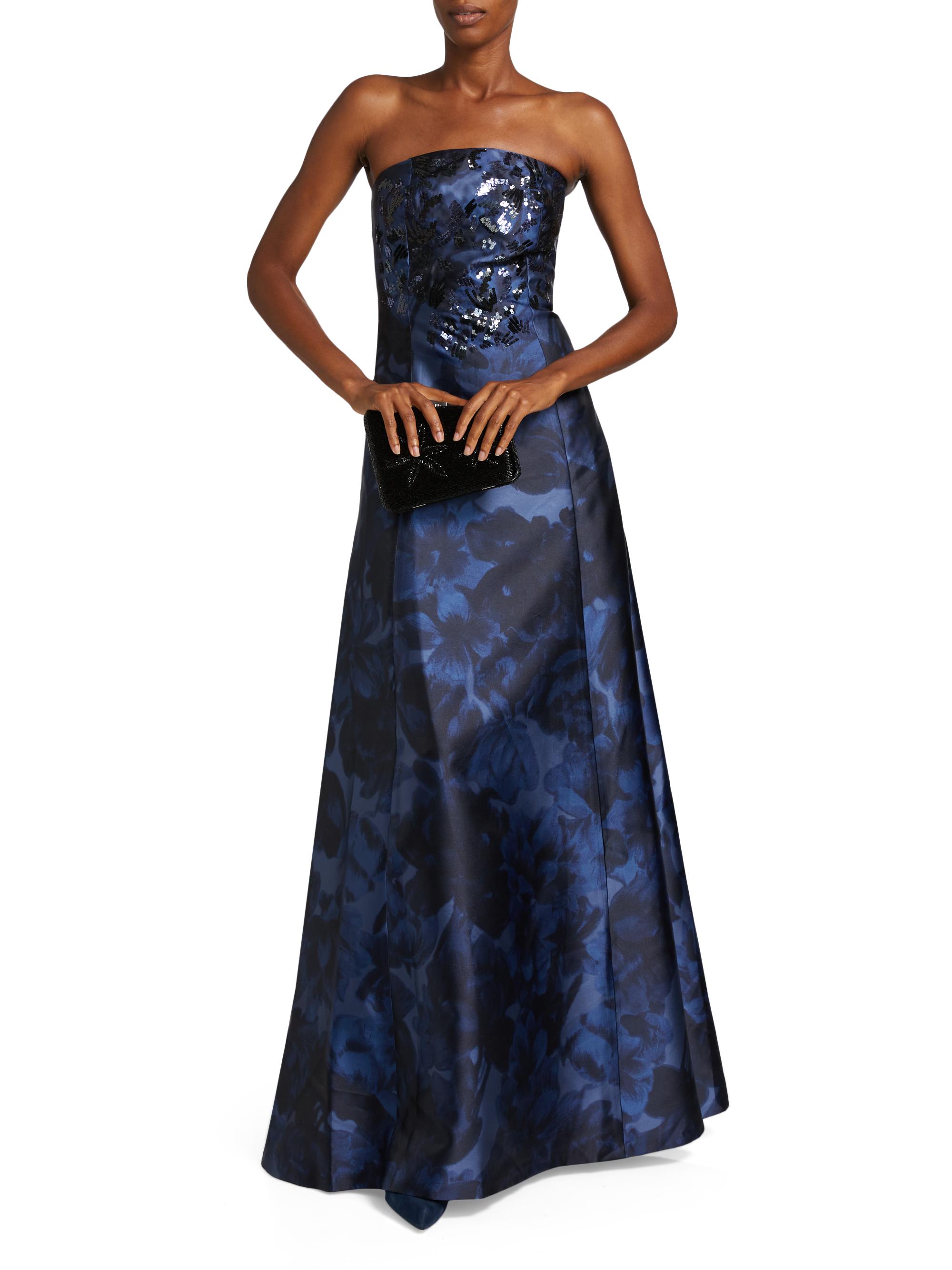 Sachin & Babi Strapless Tiered Tulle Gown! main image 1