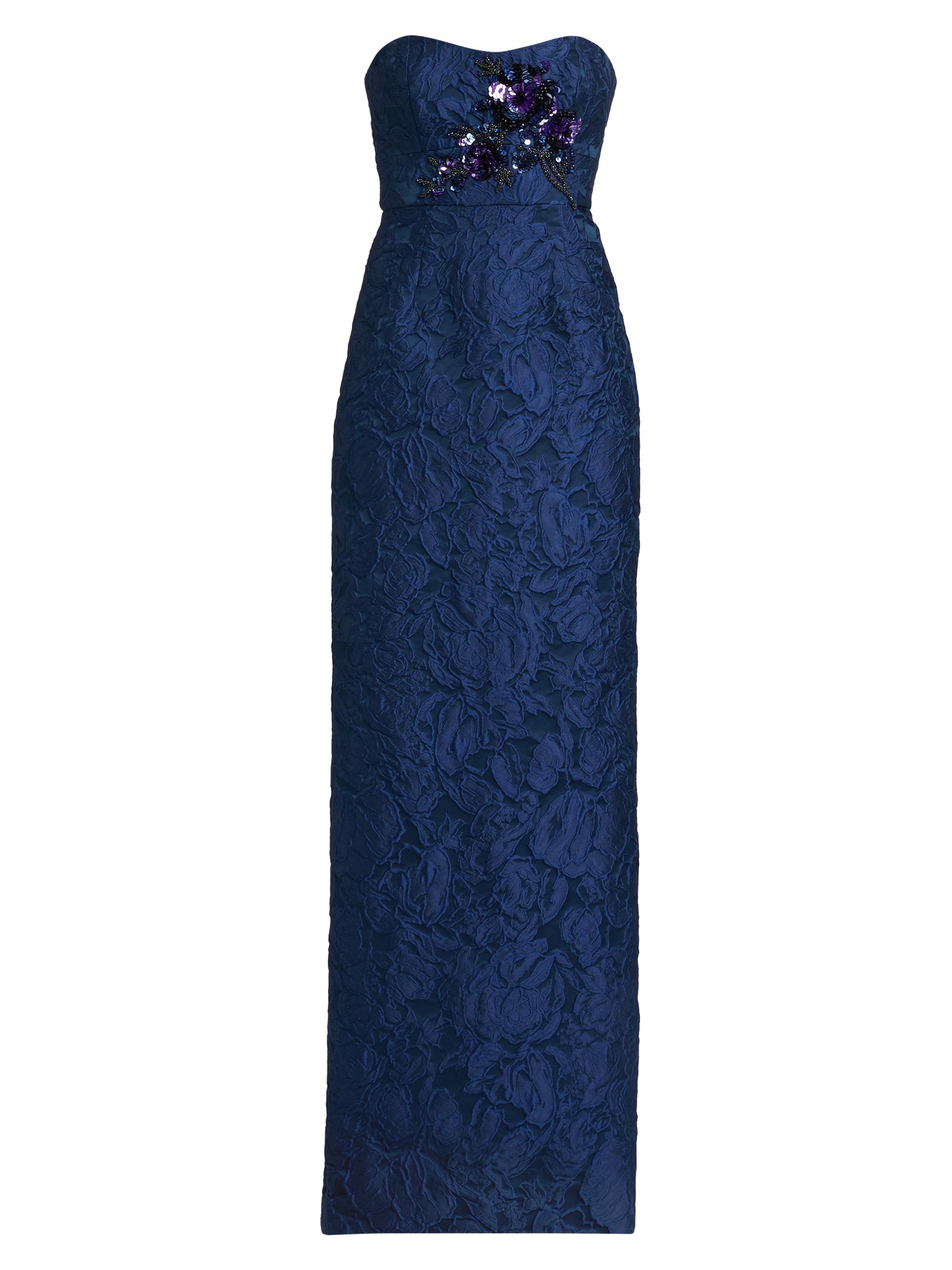 Sachin & Babi Women's Edie Lace Strapless Gown - Midnight