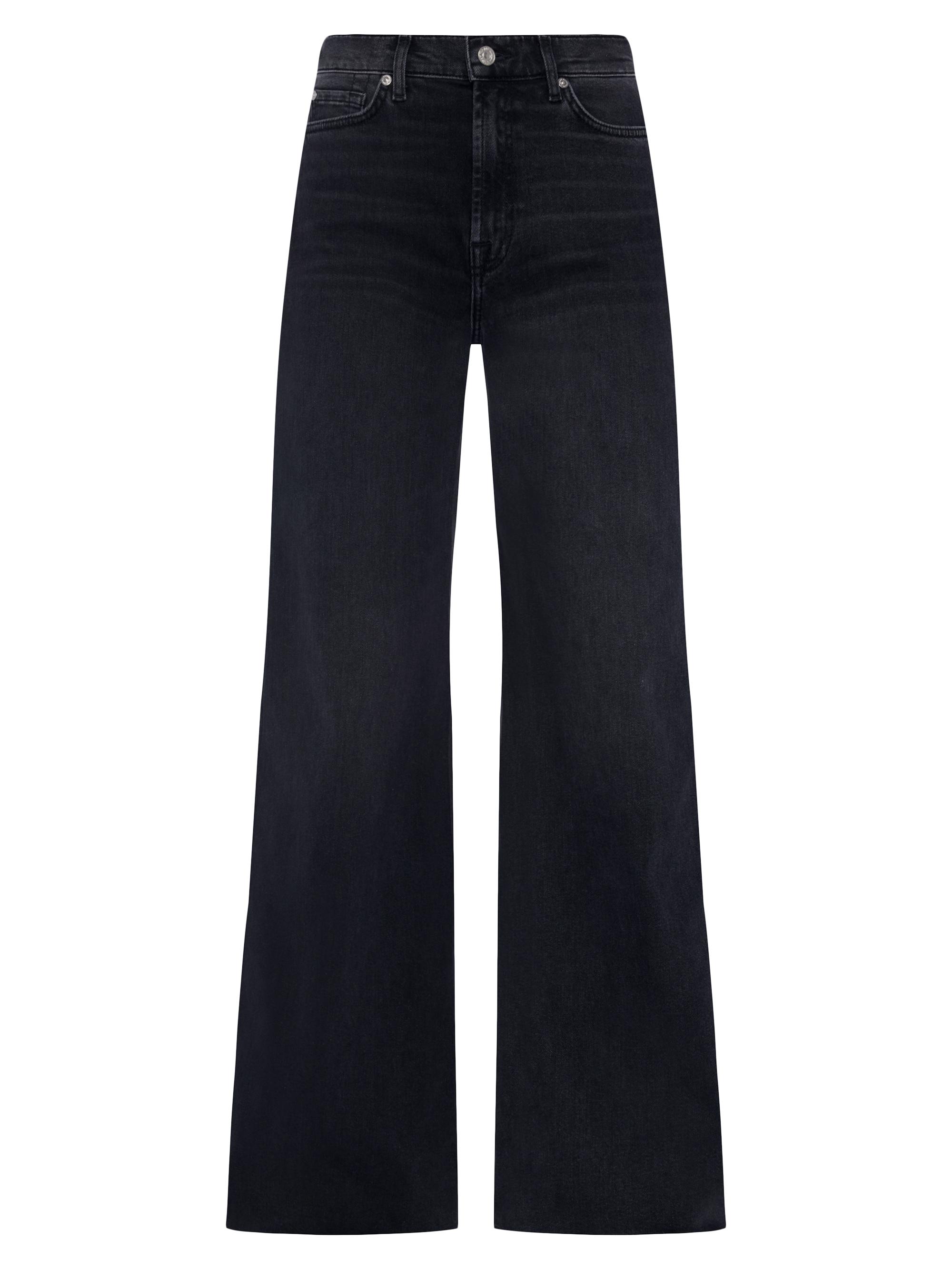 For All Mankind Lotta Mid-Rise Stretch Wide-Leg Jeans Saks