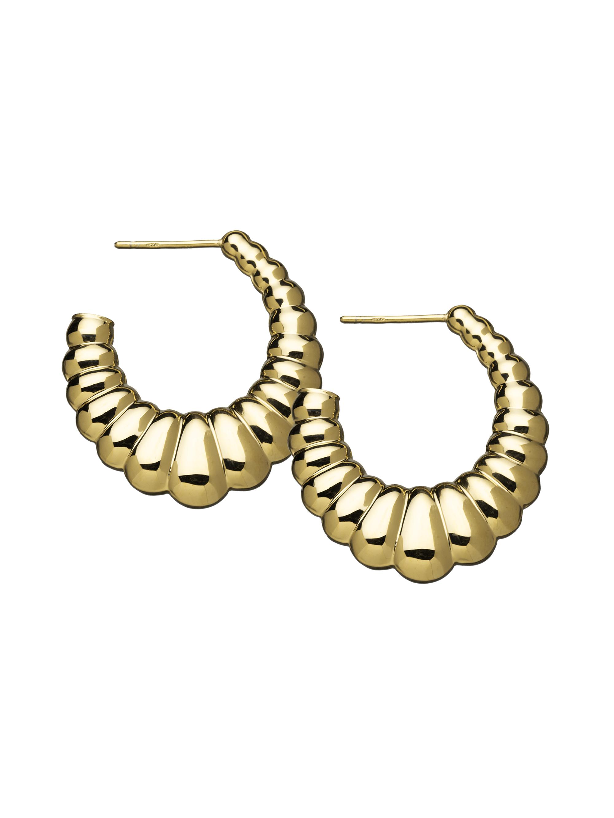 Jennifer Zeuner Jewelry Women's Savannah 18K-Gold-Plated Earrings - Yellow Gold Plated Silver