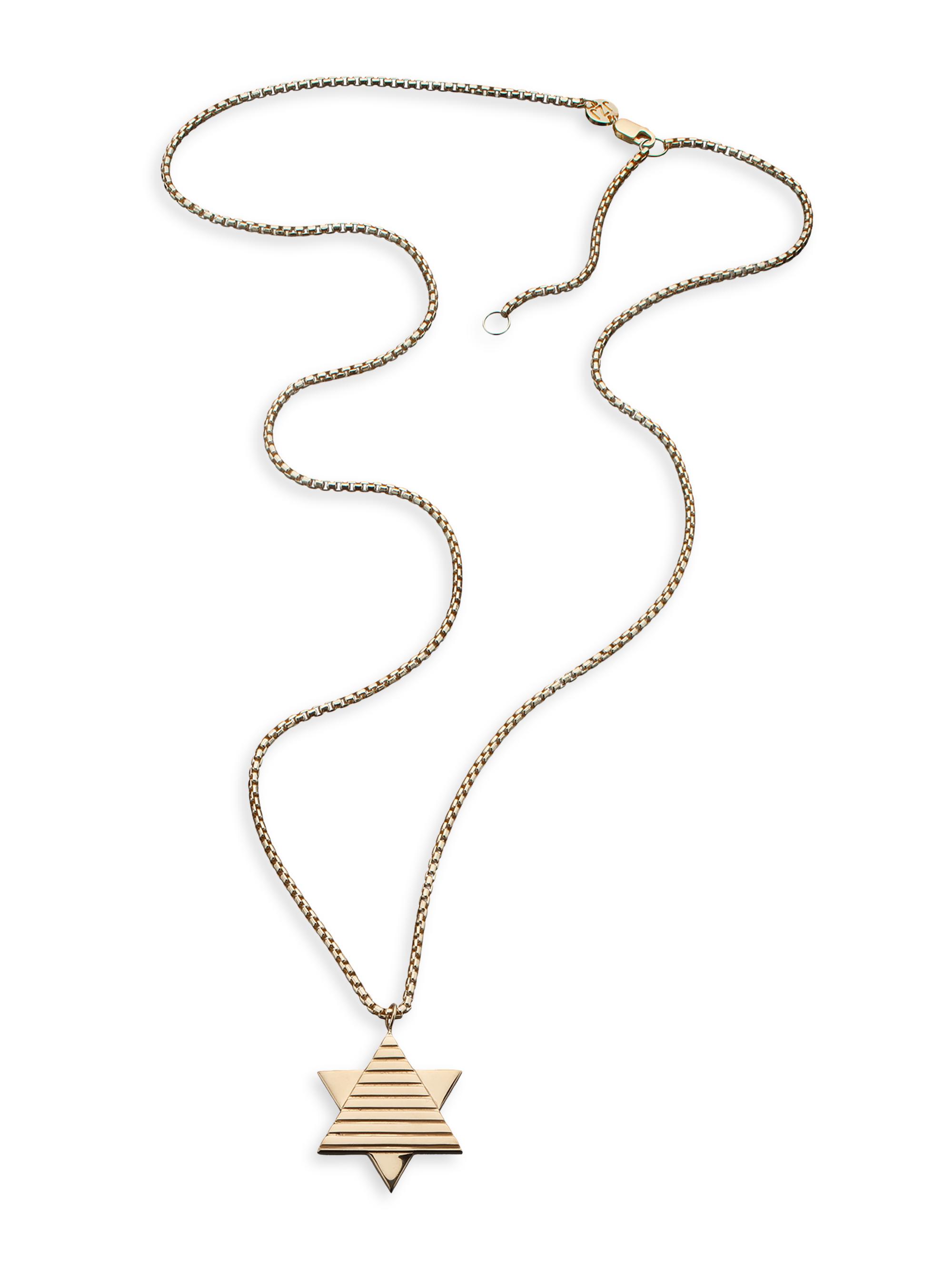 Jennifer Zeuner Jewelry Women's Noam 18K-Yellow-Gold Vermeil Star Of David Pendant Necklace - Gold Vermeil