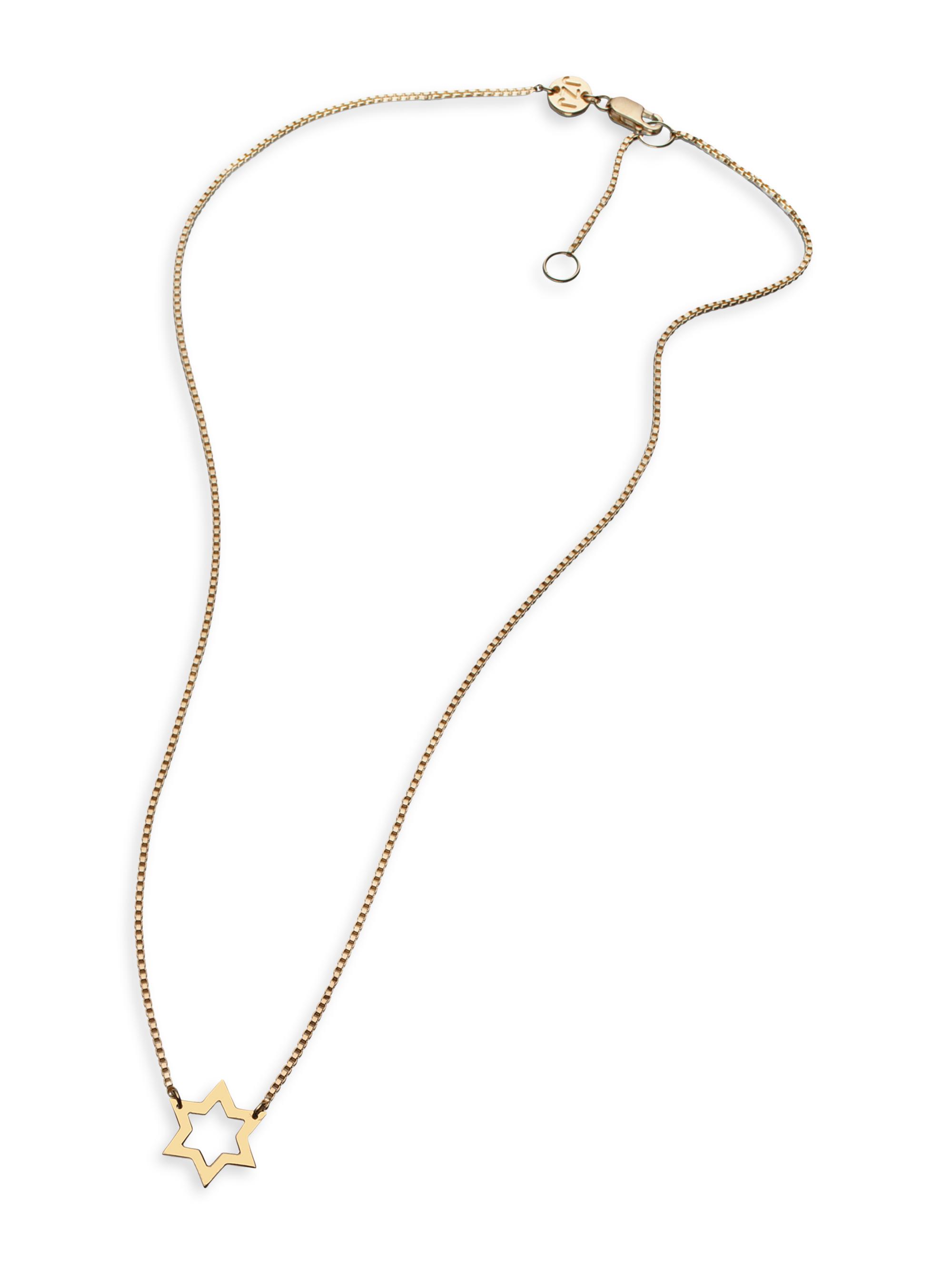 Jennifer Zeuner Jewelry Women's Estelle 18K-Yellow-Gold Vermeil Star Of David Pendant Necklace - Gold Vermeil