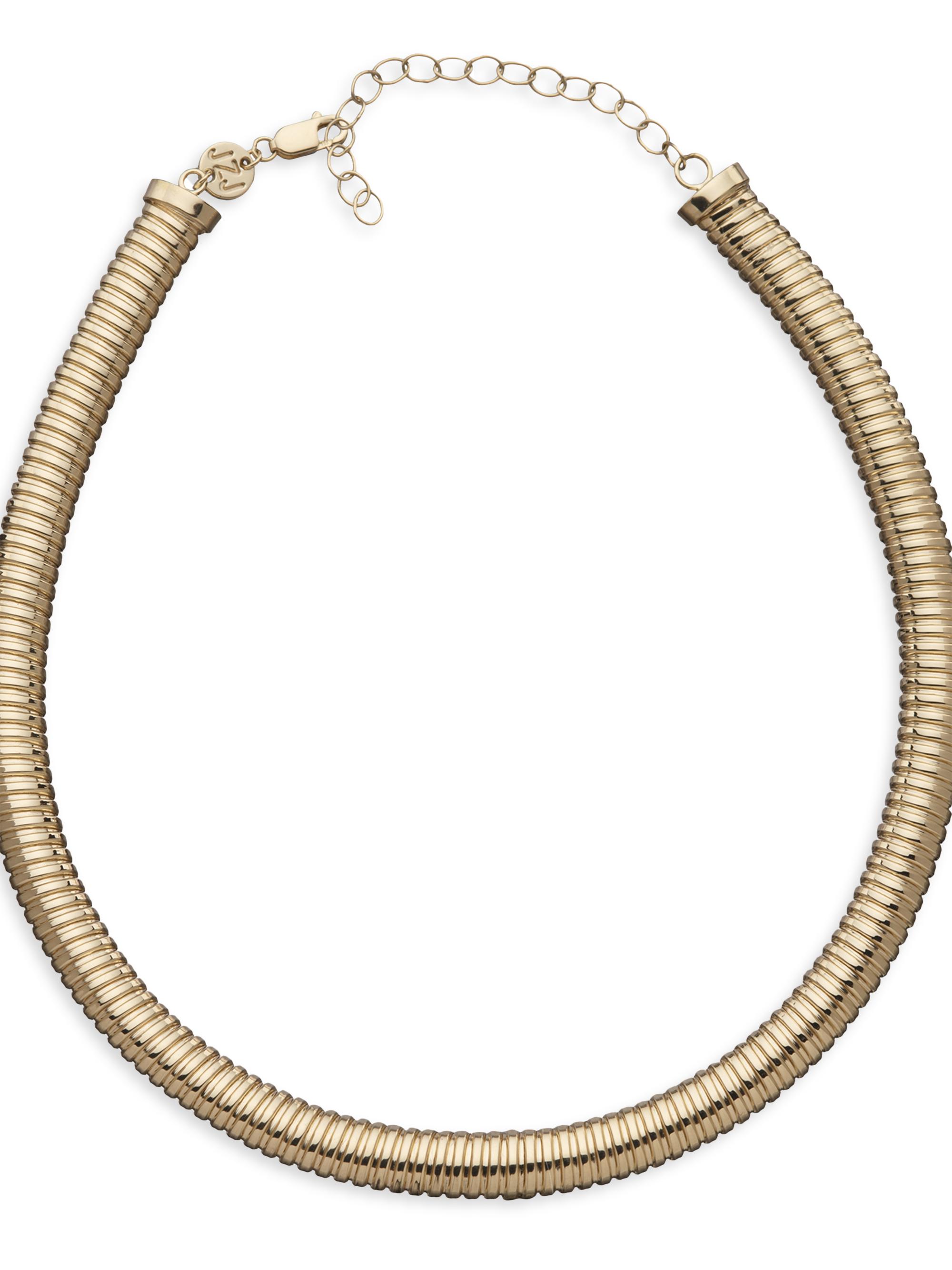 Jennifer Zeuner Jewelry Women's Beverly 18K-Gold-Vermeil Choker - Gold Plated Sterling Silver
