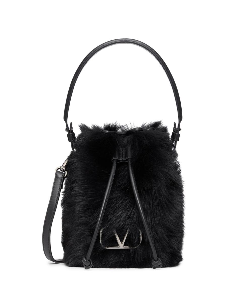 【VALENTINO】MINI BUCKET BAG Mini Bucket Bag In Nappa With Vlogo Signature Chain for