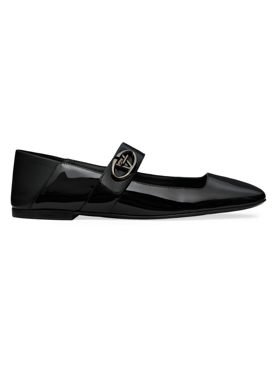 【関税&送料込】Valentino Garavani Black Fabric Ballerinas Valentino Garavani Rockstud Mesh Ballerina Flats With