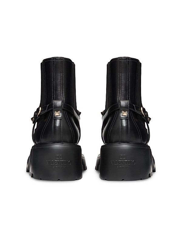 Shop Valentino Garavani Rockstud 55MM Calfskin Beatle Boots Shop Valentino Garavani Rockstud 55MM Calfskin Beatle Boots