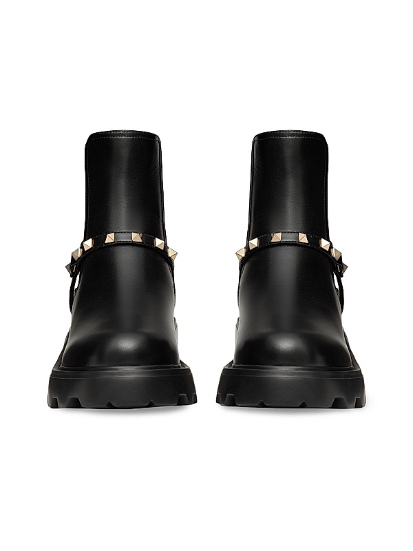 Shop Valentino Garavani Rockstud 55MM Calfskin Beatle Boots Shop Valentino Garavani Rockstud 55MM Calfskin Beatle Boots