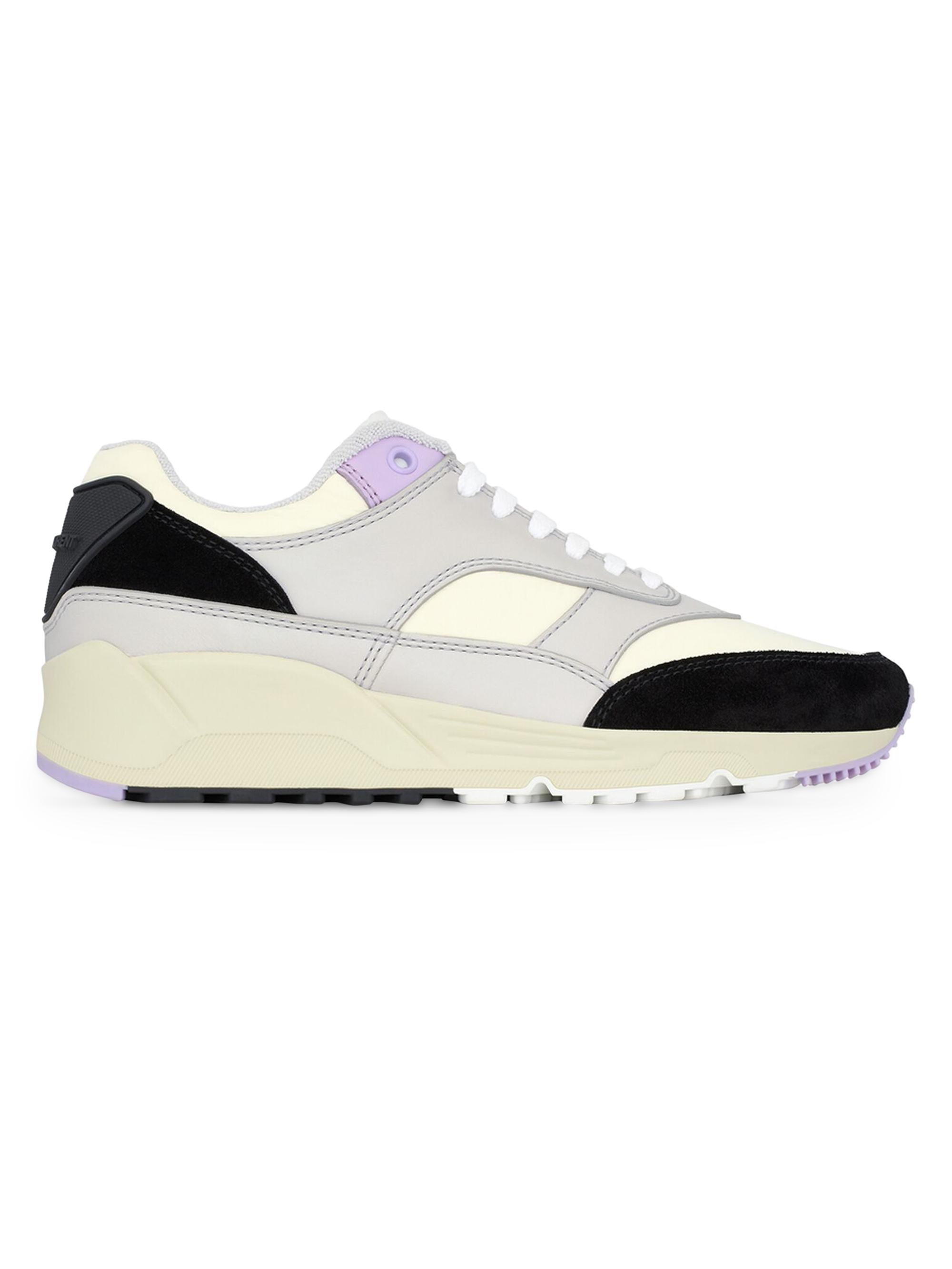 Saint Laurent Men's Bump Sneakers in Nylon, Suede and Leather - Air Grey Lavender