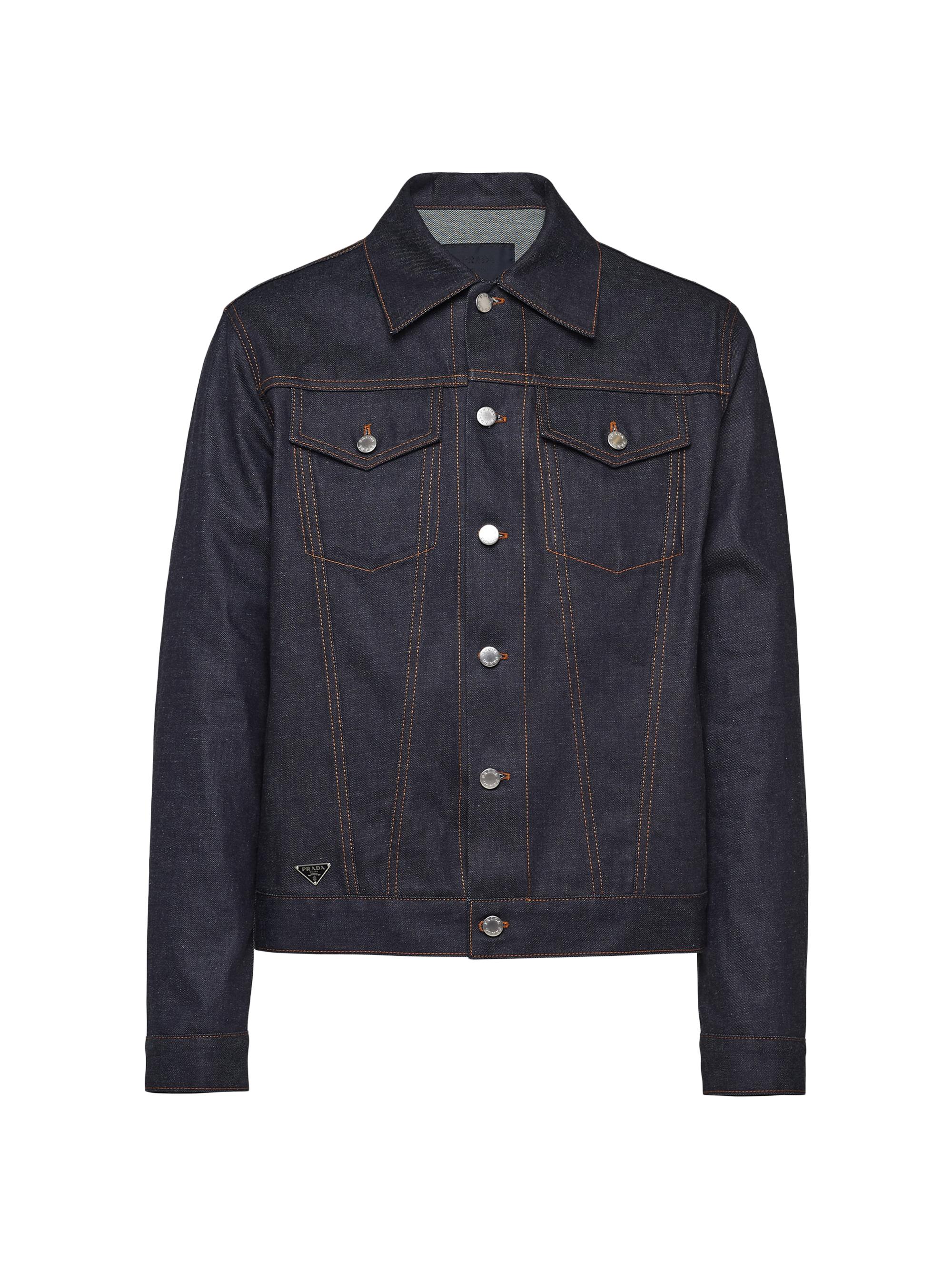 Prada Men's Denim Blouson Jacket - Blue