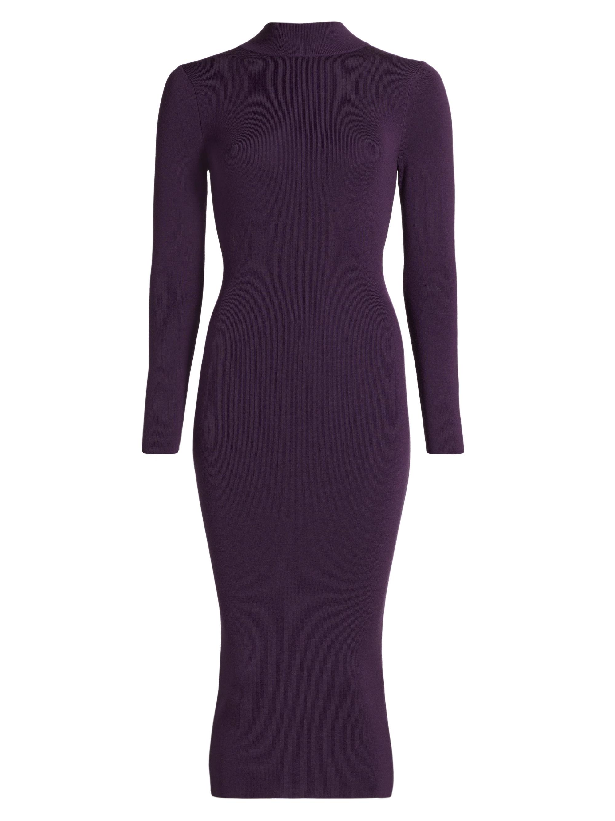 MICHAEL Michael Kors Women's Merino-Blend Knit Midi Dress - Dark Chambray