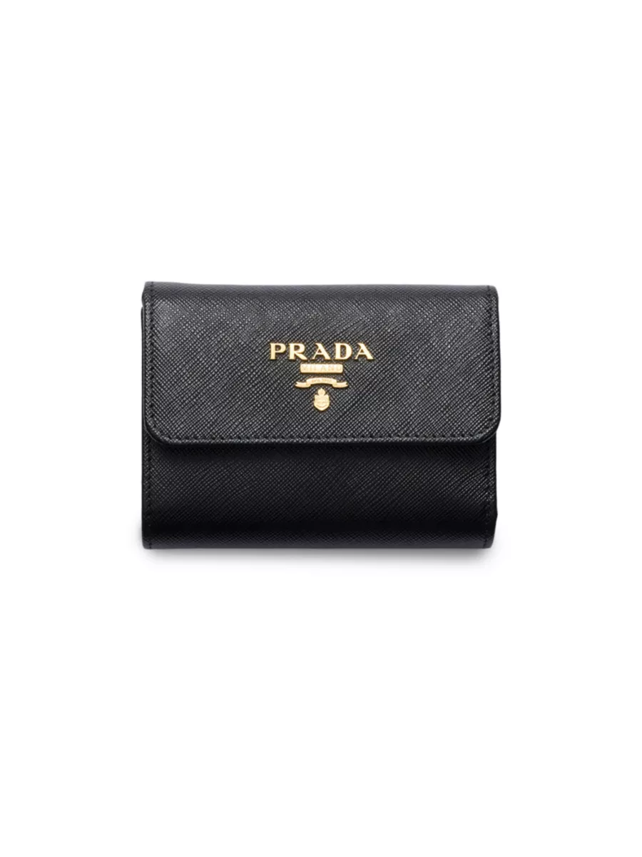 Shop Prada Small Saffiano Leather Wallet | Saks Fifth Avenue