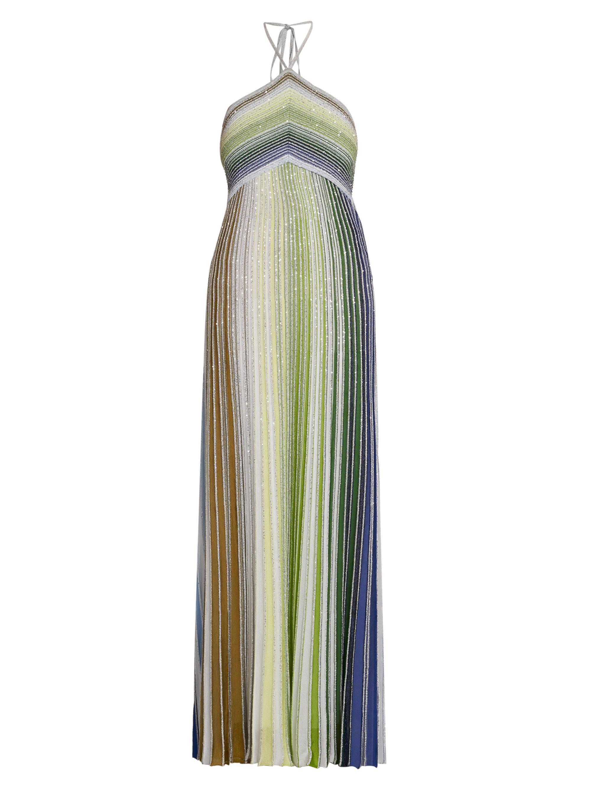 【新品未使用】Missoni  140cm 190cm 綿100 Missoni Zigzag Embellished Knit One-Shoulder Maxi Dress | Saks