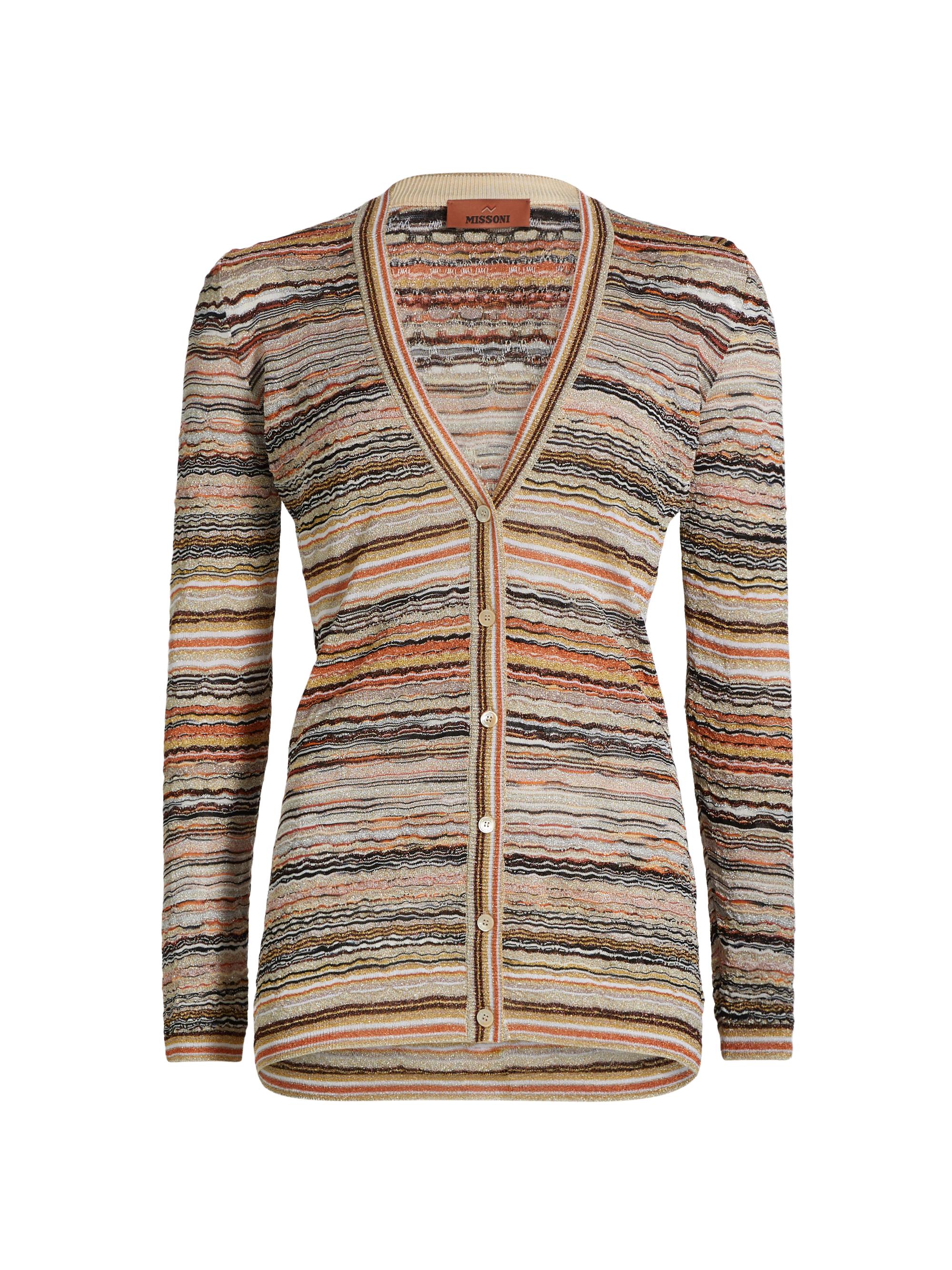 Missoni Women's Metallic Relaxed-Fit Cardigan - Multicolor Gold