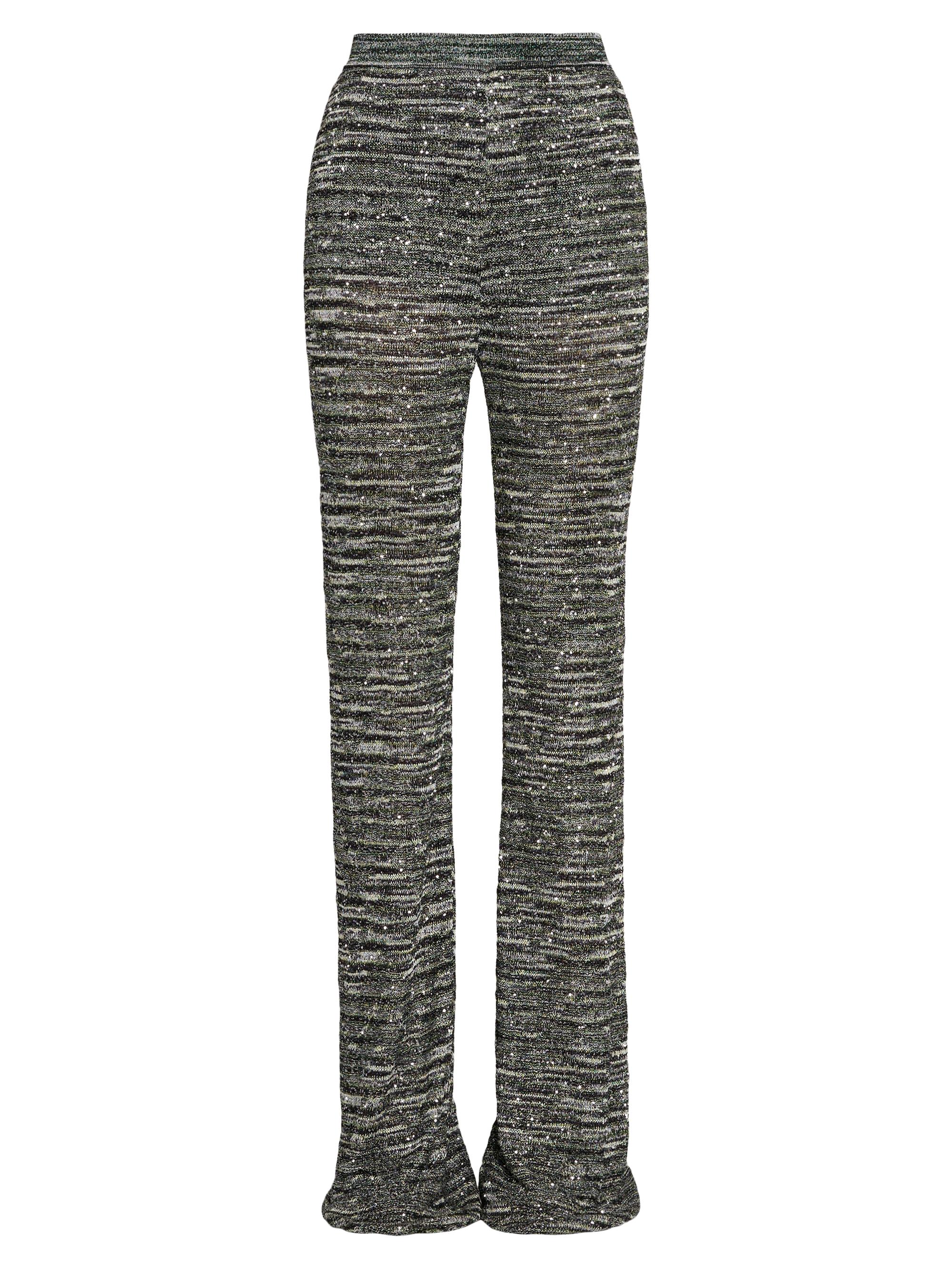 Missoni Women's Space-Dyed Sequined Trousers - Space Dyed Black Green