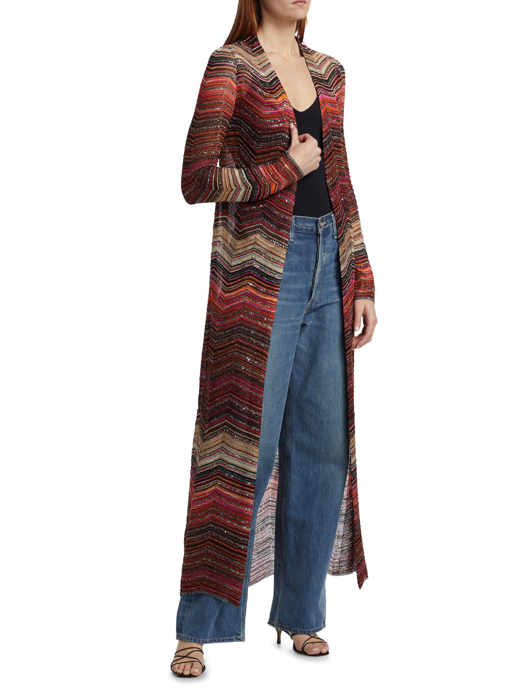 Missoni Zig Zag Metallic Duster Cardigan | Saks Fifth Avenue