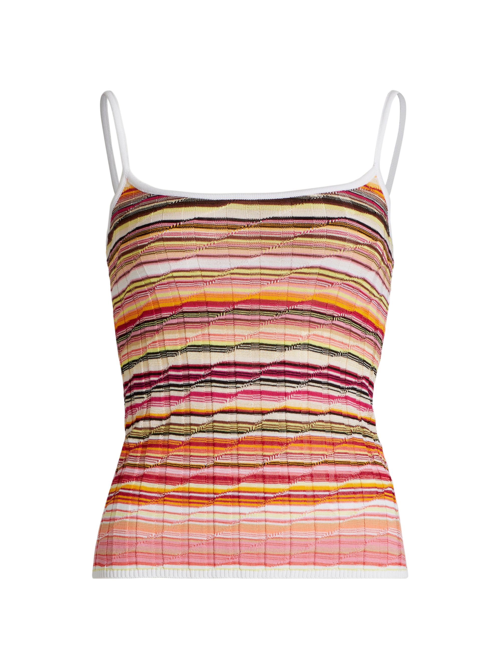 Missoni Women's Knit Tank Top - Multicolor Pink Tones