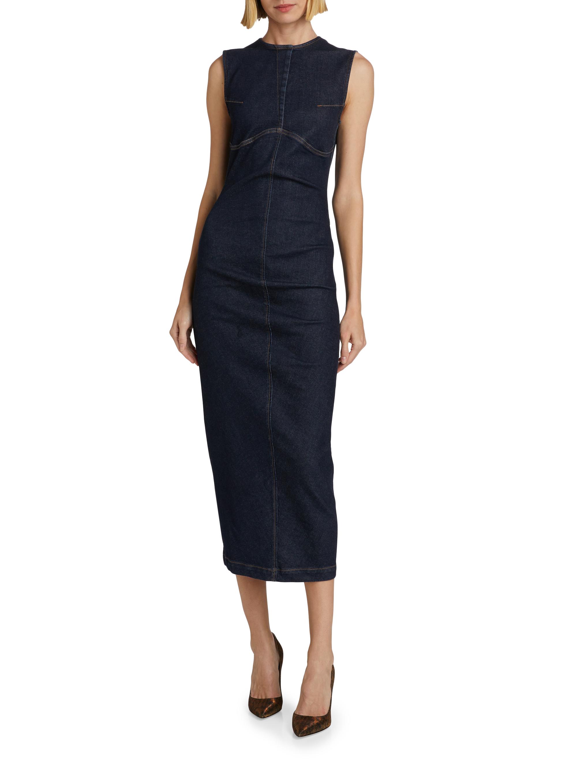 denim column dress Denim Column Dress