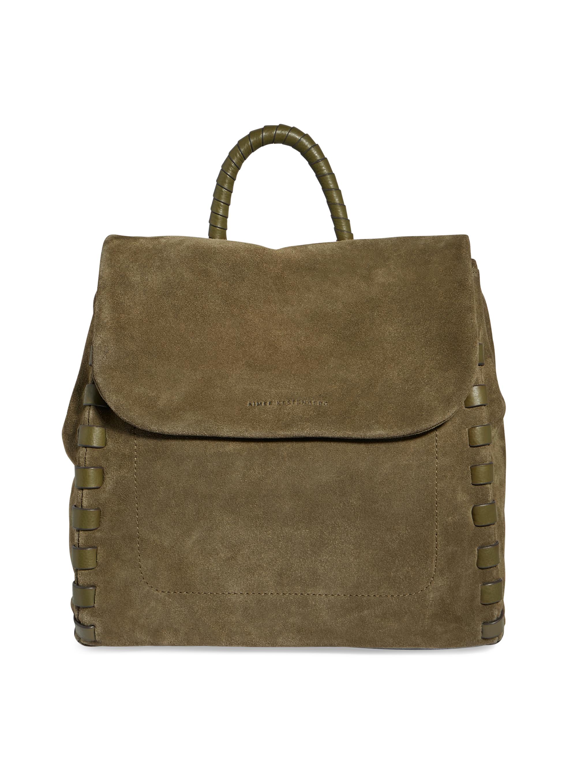 Aimee Kestenberg Women's Zen Suede Backpack - Black Suede