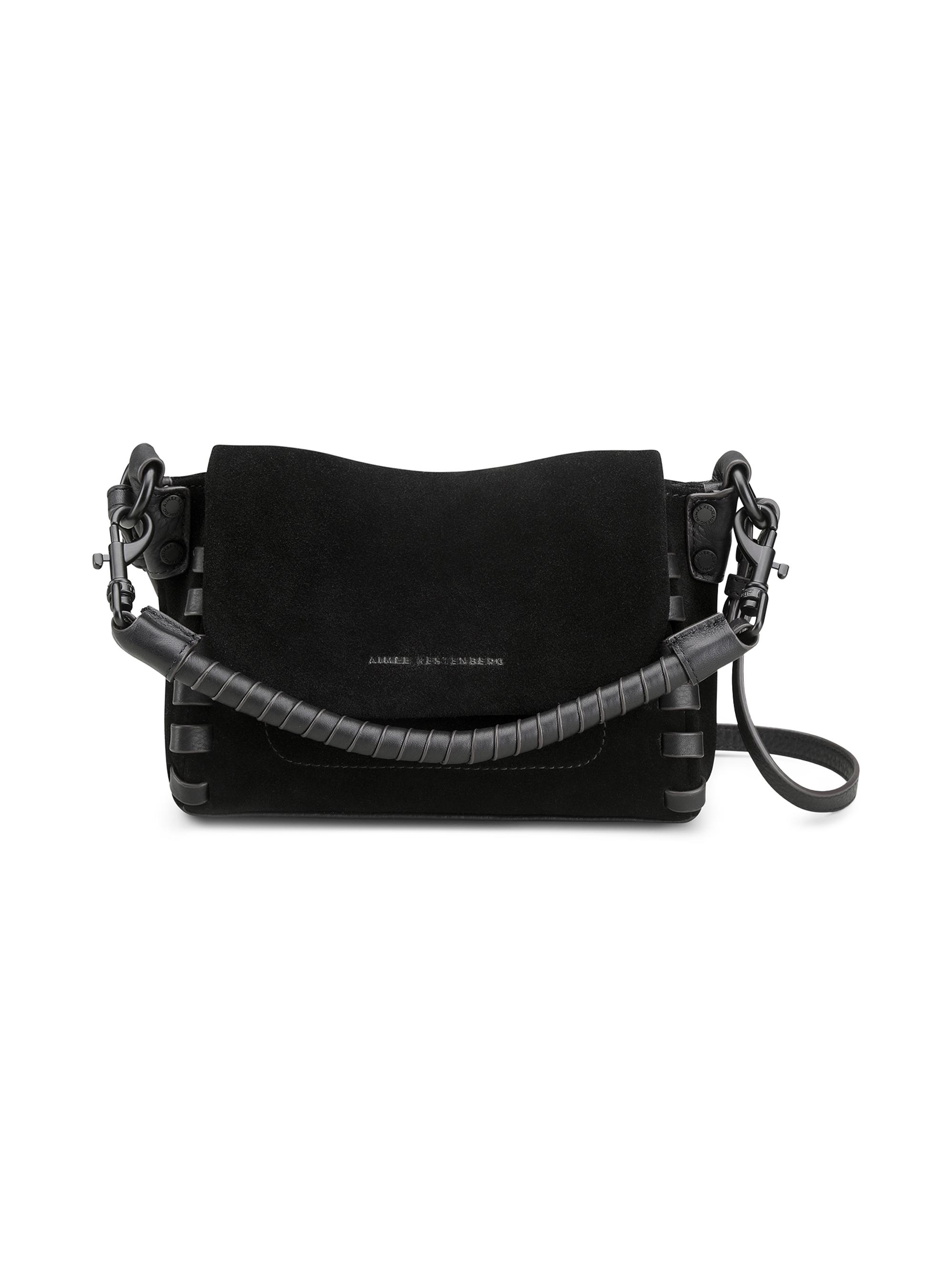 Aimee Kestenberg Women's Zen Suede Mini Crossbody Bag - Black Suede