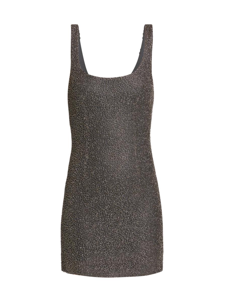 L'agence Women's Inori Beaded Scoopneck Minidress In Gray