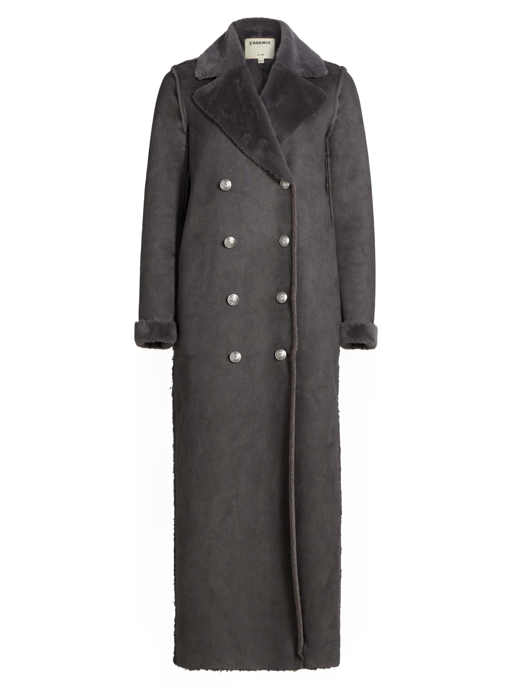 L'AGENCE Citron Faux-Fur Maxi Coat | Saks Fifth Avenue