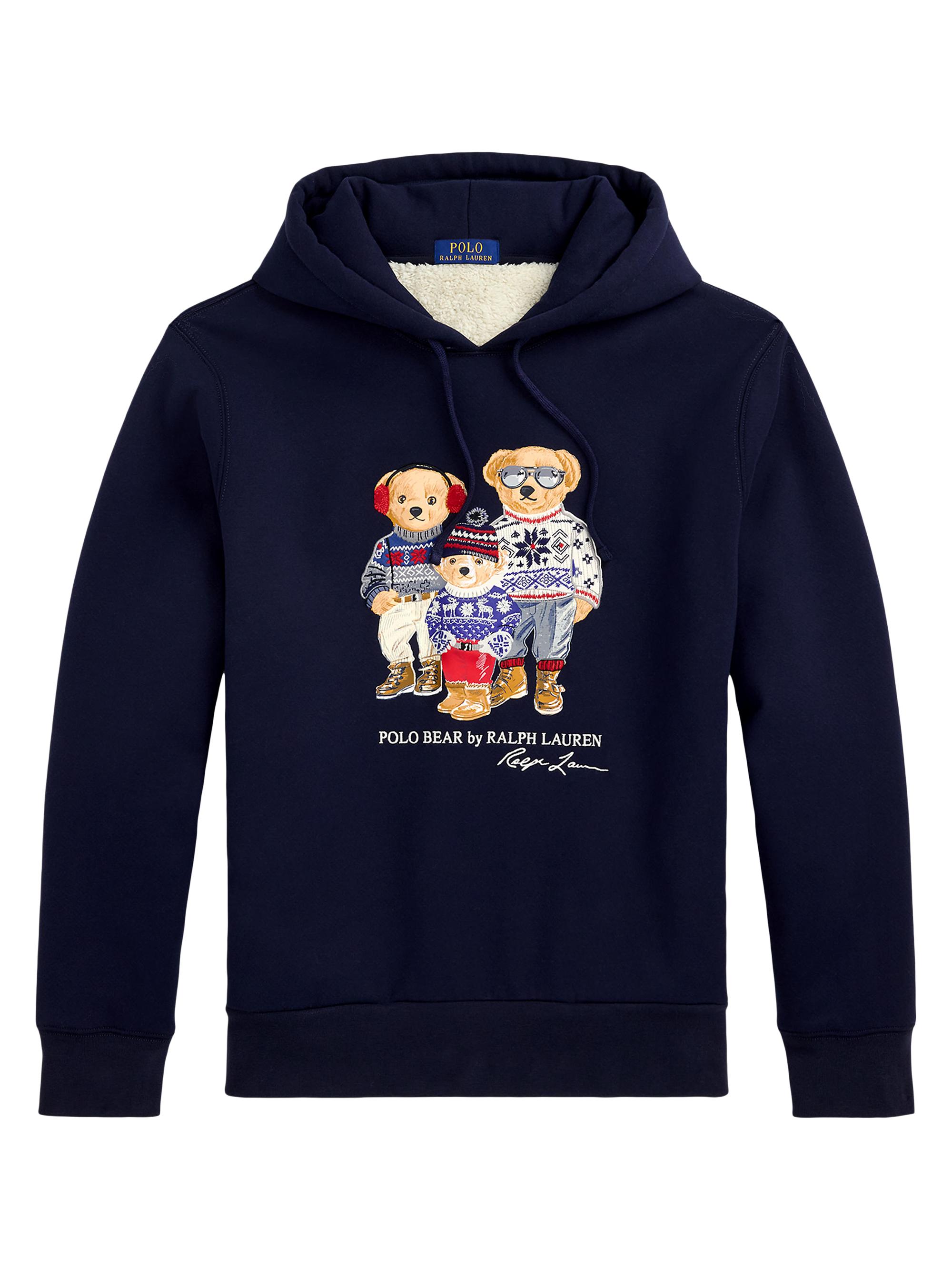 Polo Ralph Lauren Men's Polo Bear Family Fleece Hoodie - Ralph Navy Bear Family