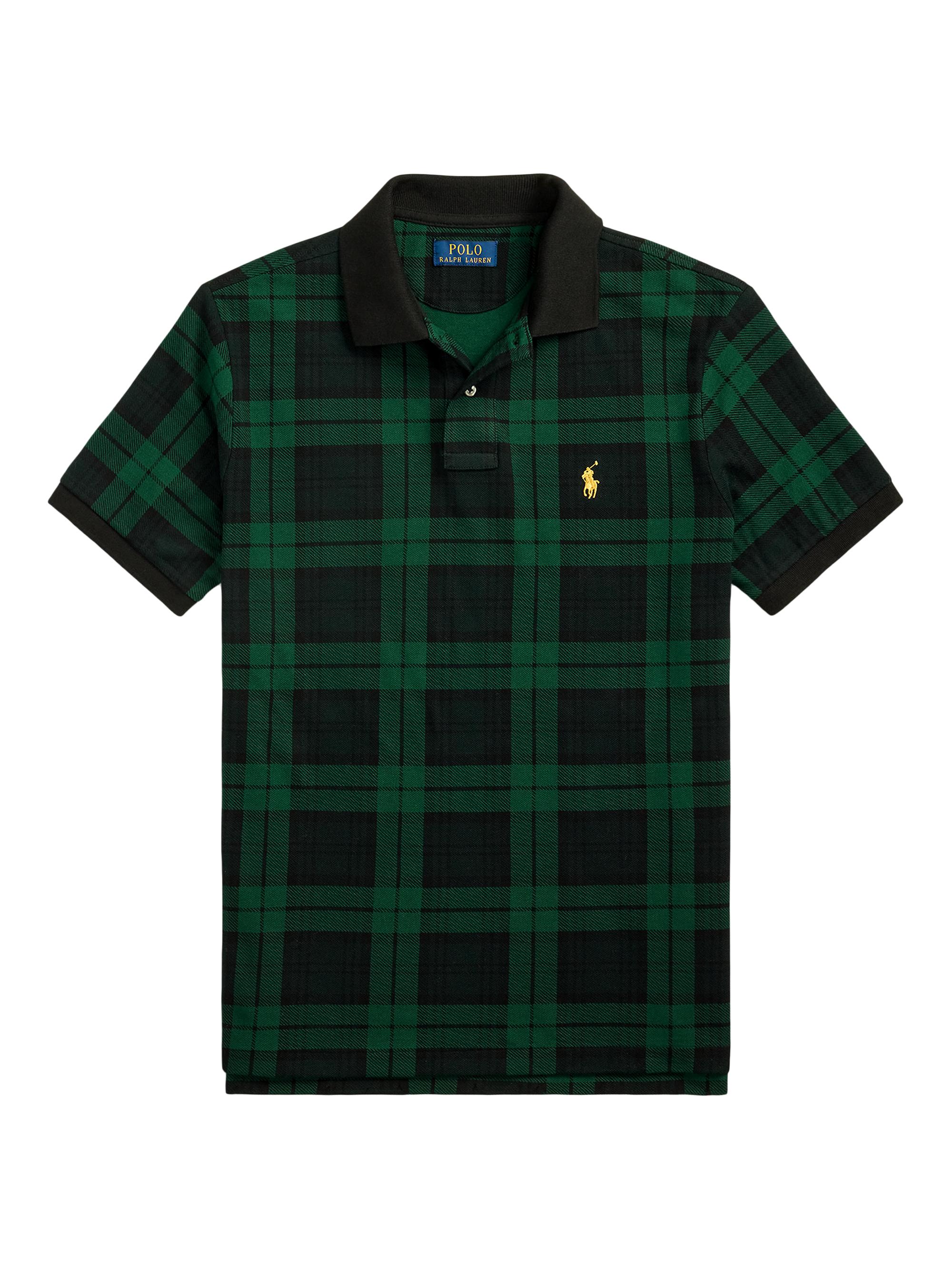 Polo Ralph Lauren Men's Plaid Mesh Polo Shirt - Blackwatch Plaid