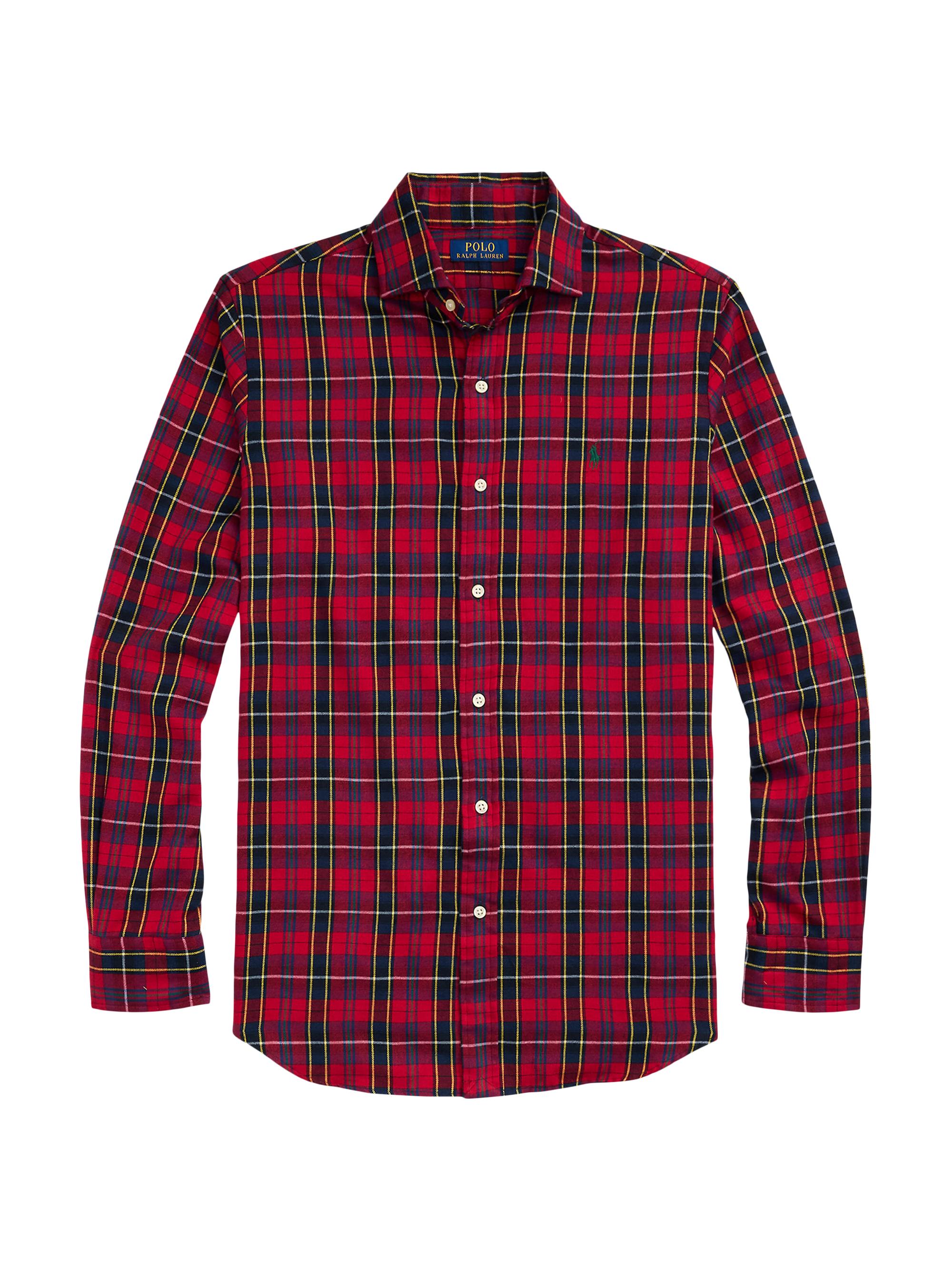 Polo Ralph Lauren Classic-Fit Plaid Brushed Flannel Shirt | Saks