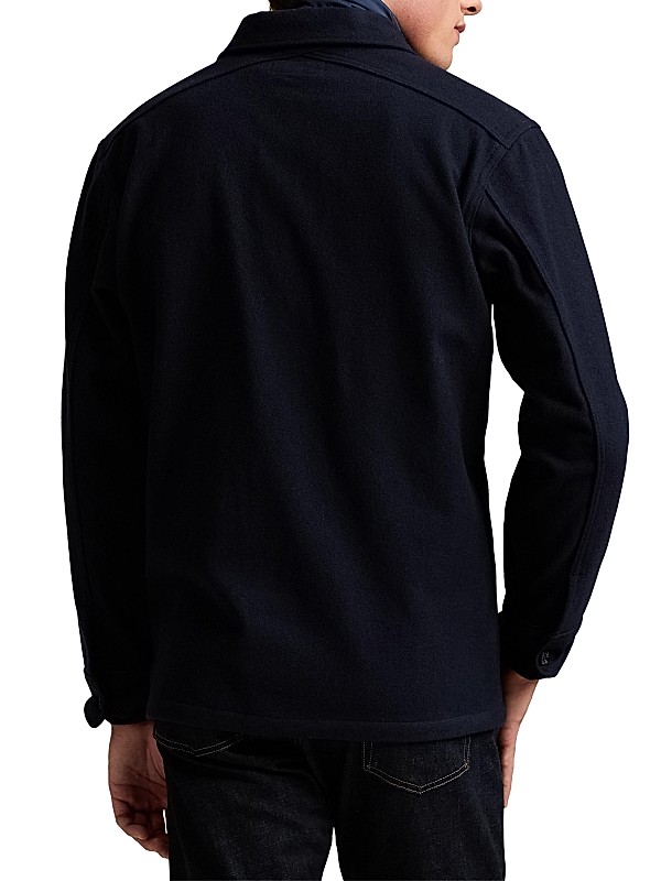 Shop Polo Ralph Lauren Wool-Blend Utilitarian Twill Shirt Shop Polo Ralph Lauren Wool-Blend Utilitarian Twill Shirt