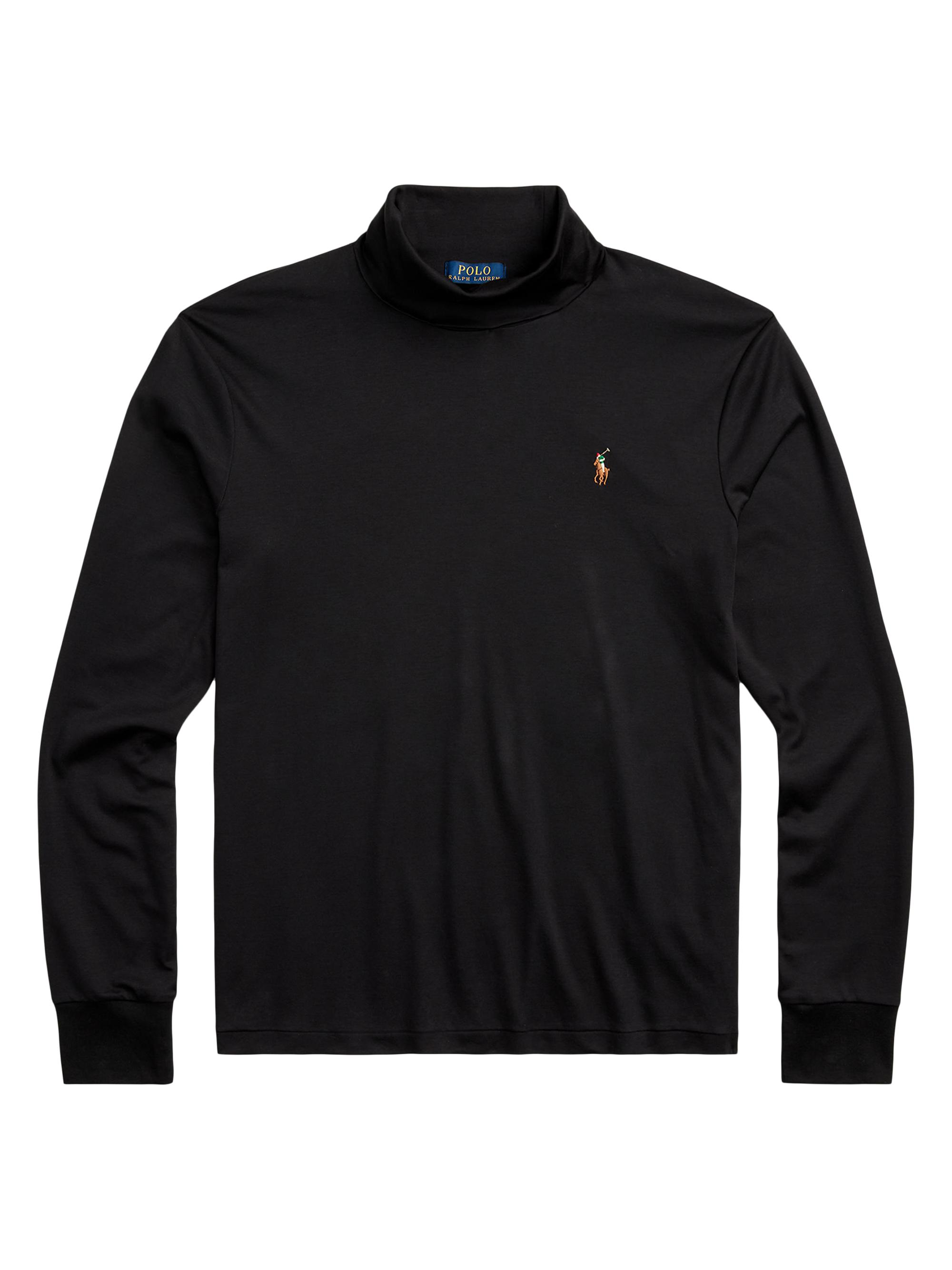 Polo Ralph Lauren Men's Cotton Turtleneck Long-Sleeve T-Shirt - Polo Black
