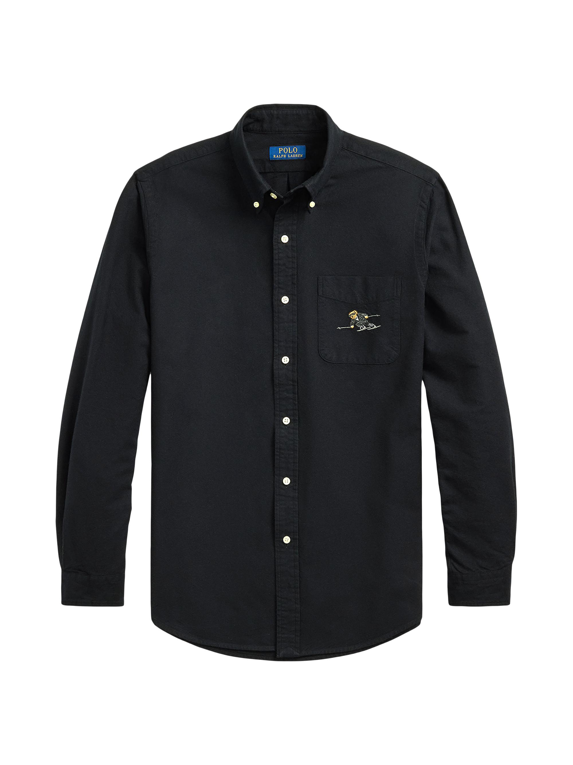 Polo Ralph Lauren Men's Classic-Fit Polo Bear Oxford Shirt - Polo Black