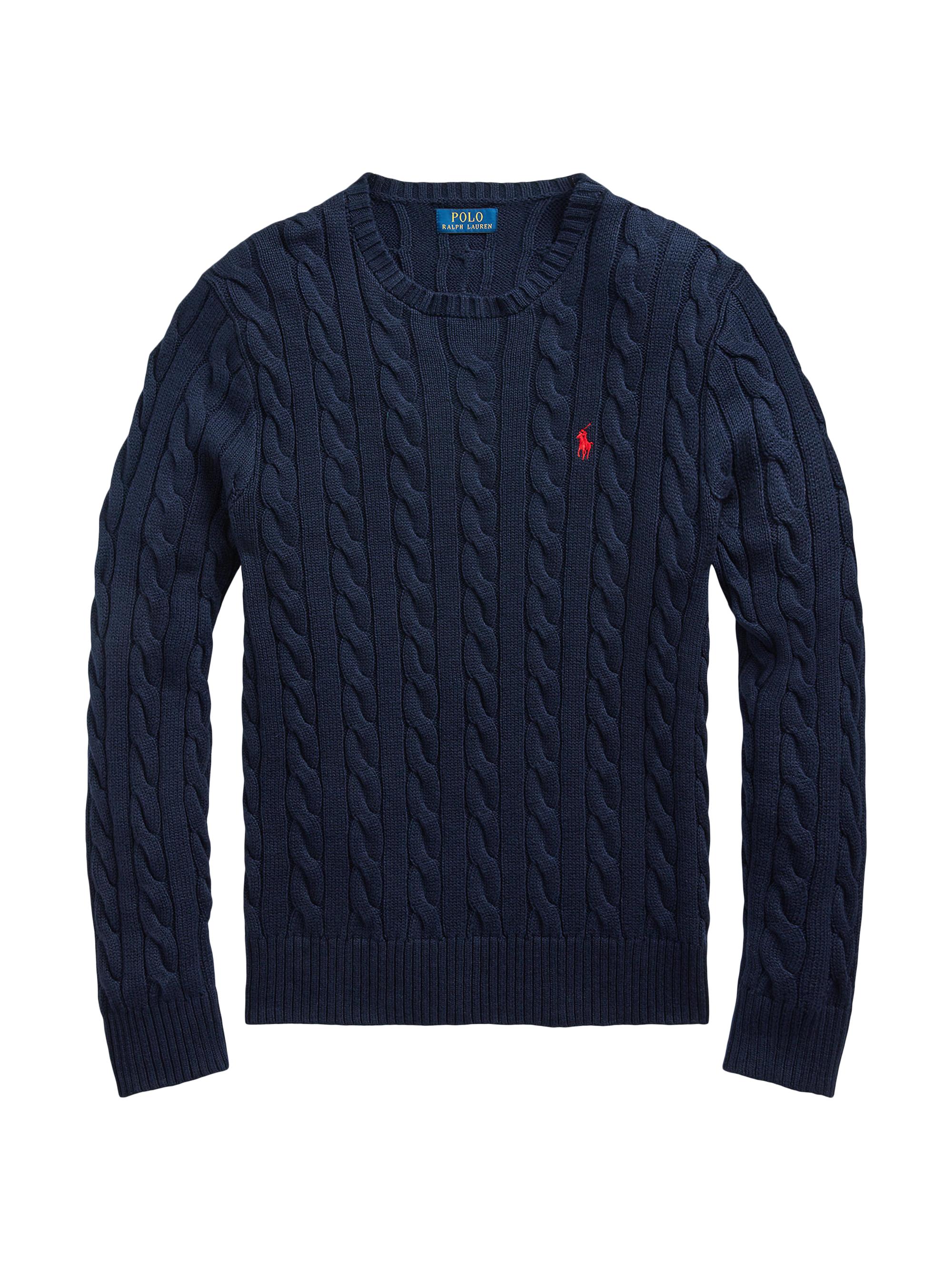 Polo Ralph Lauren Men's Cable-Knit Cotton Sweater - Andover Cream