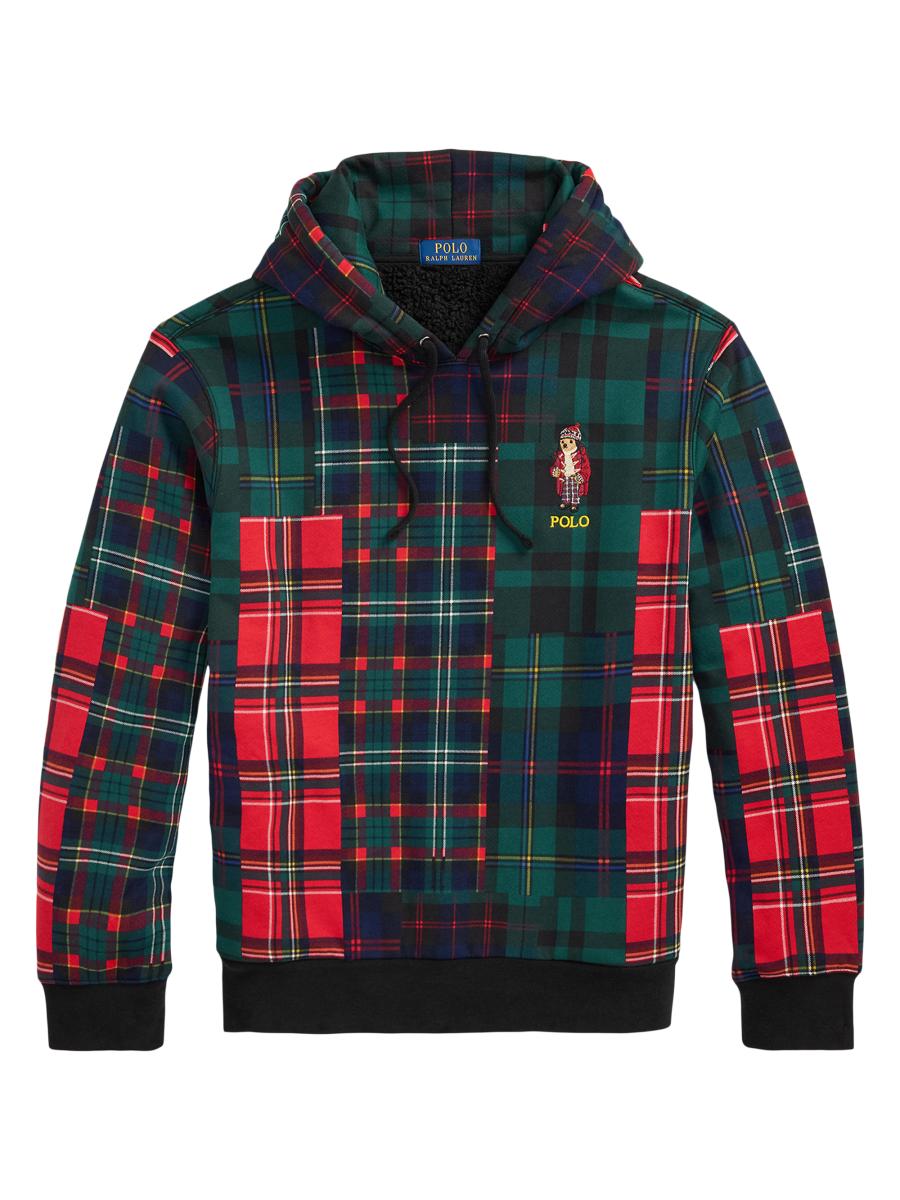 パーカー・フーディ RALPH LAUREN Plaid Pile Fleece Hoodie The RL Fleece Plaid-Logo Hoodie