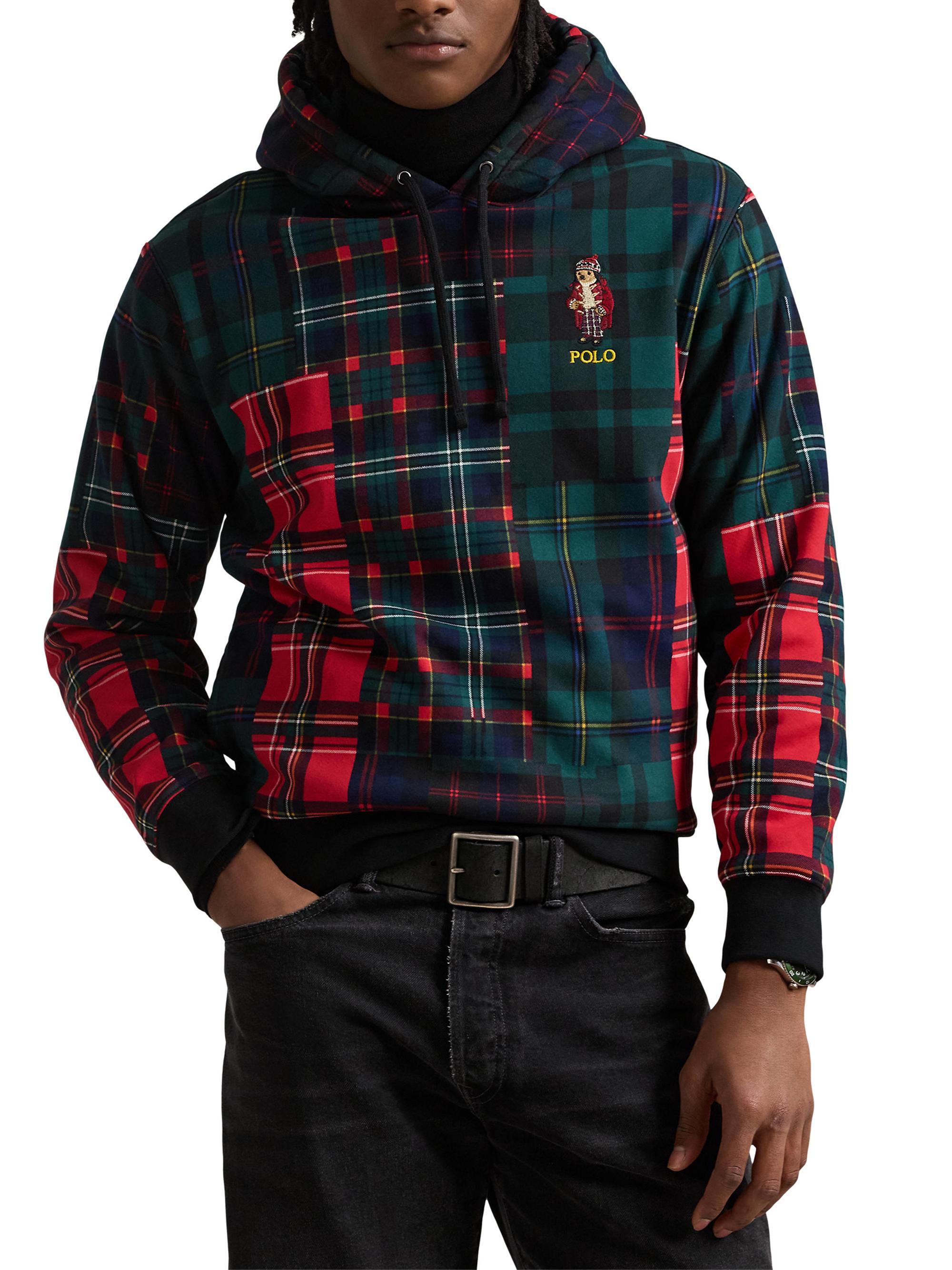 Polo Ralph Lauren Patchwork Magic Hi-Pile Fleece Hoodie | Saks