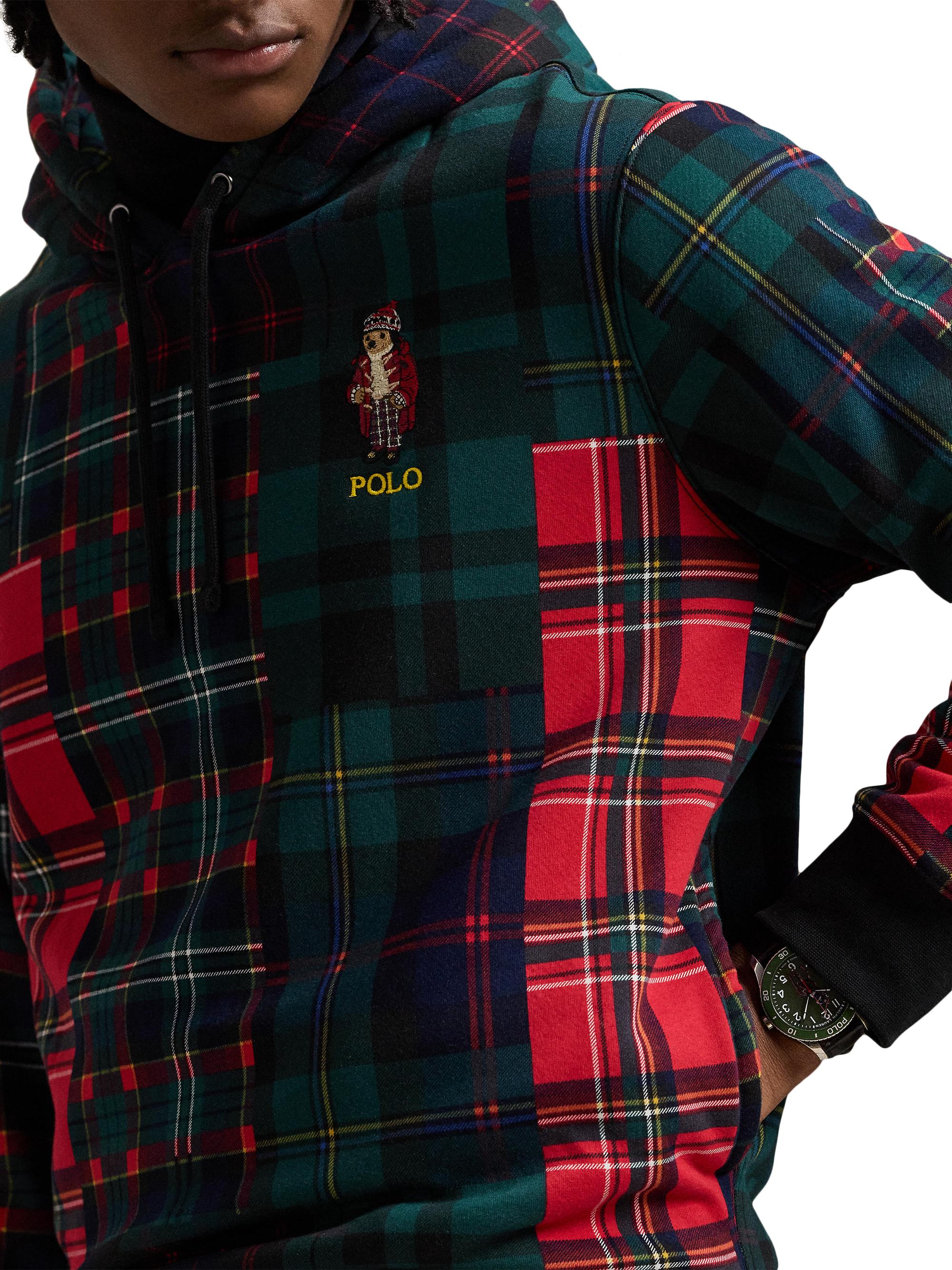 Polo Ralph Lauren Patchwork Magic Hi-Pile Fleece Hoodie | Saks
