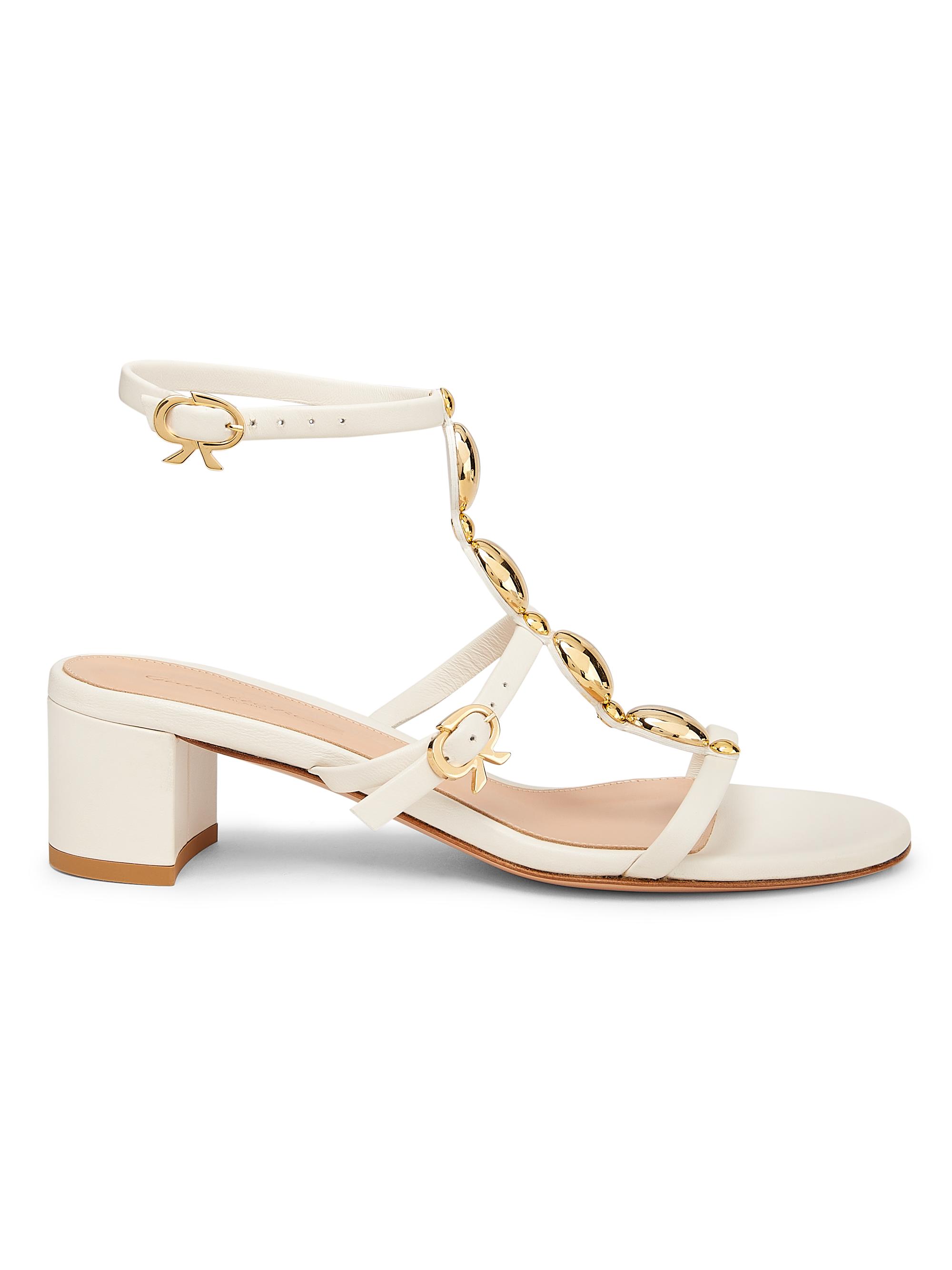 Gianvito Rossi Kalinda 45MM Leather Sandals Saks Fifth Avenue