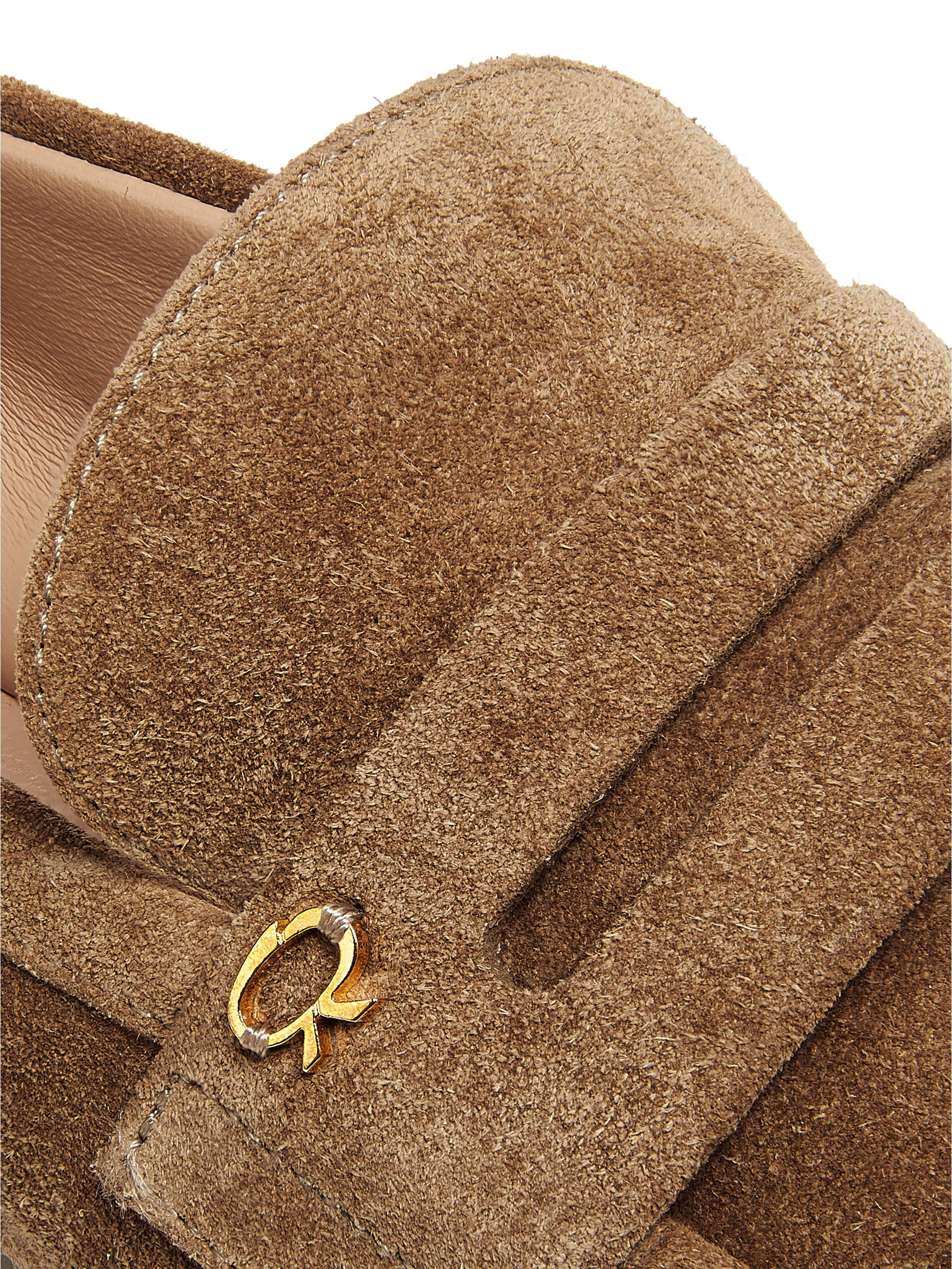 Gianvito Rossi Giorgia Suede Loafers | Saks Fifth Avenue