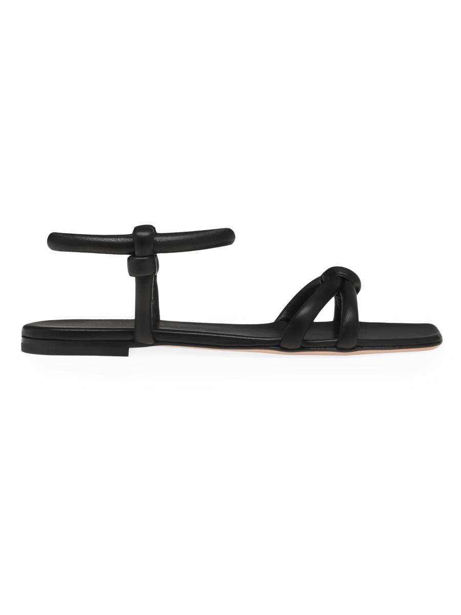 Gianvito Rossi【関税送料込&SALE価格】ジュノ05レザーサンダル Gianvito Rossi Juno 05 Knotted Leather Sandals | Saks Fifth
