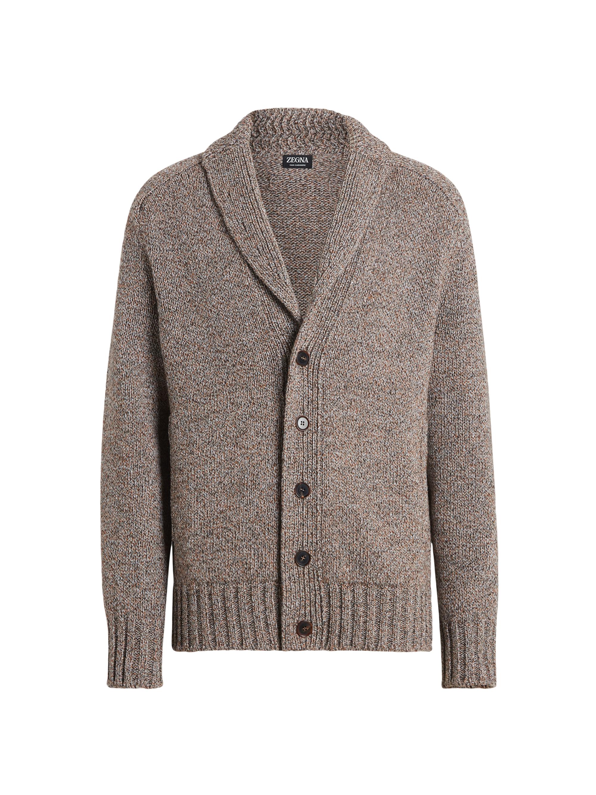 ZEGNA Men's Oasi Cashmere Cardigan - Dark Foliage